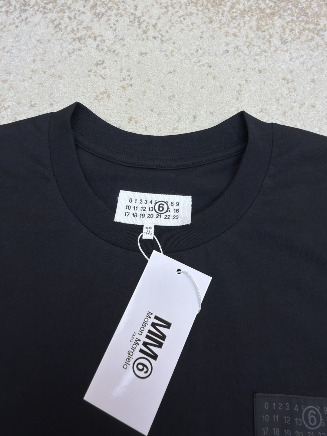 Maison Margiela 马吉拉 数字标签圆领短袖 T恤 套头 夏季 白色 黑色 A0 SH0GC0069S24311101