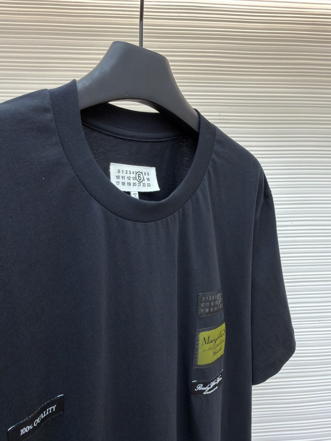 Maison Margiela 马吉拉 数字标签圆领短袖 T恤 套头 夏季 白色 黑色 A0 SH0GC0069S24311101