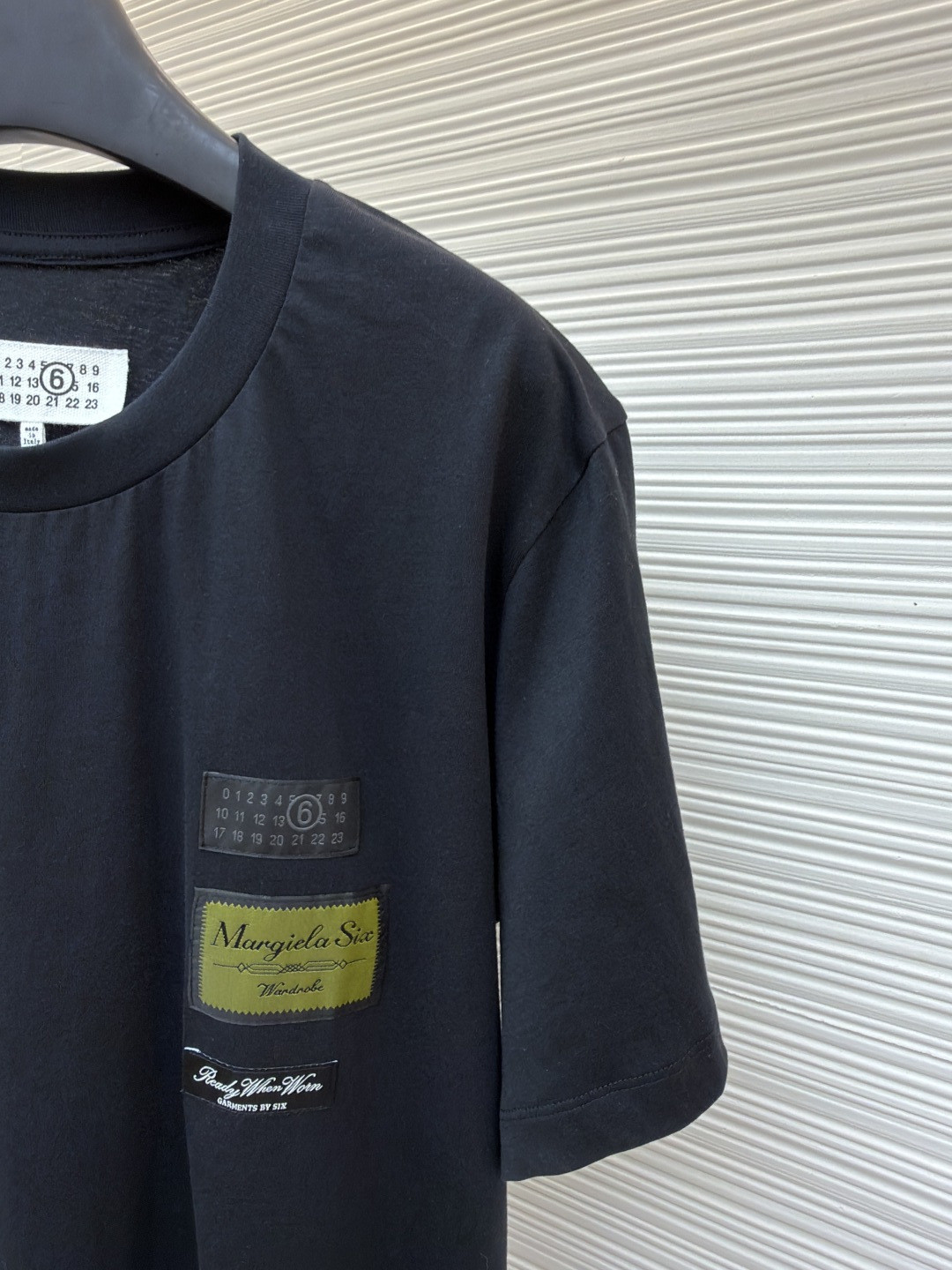 Maison Margiela 马吉拉 数字标签圆领短袖 T恤 套头 夏季 白色 黑色 A0 SH0GC0069S24311101