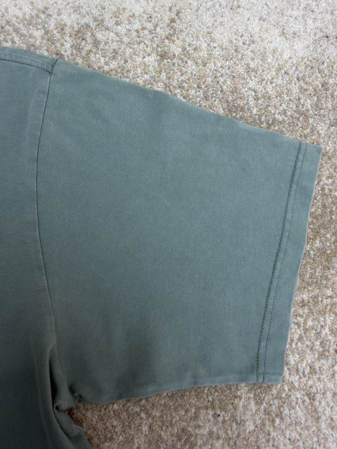 Alexander Wang 亚历山大王 发泡绒面字母水洗做旧圆领T恤 短袖 夏款 蓝色 绿色 A0 UCC3261926