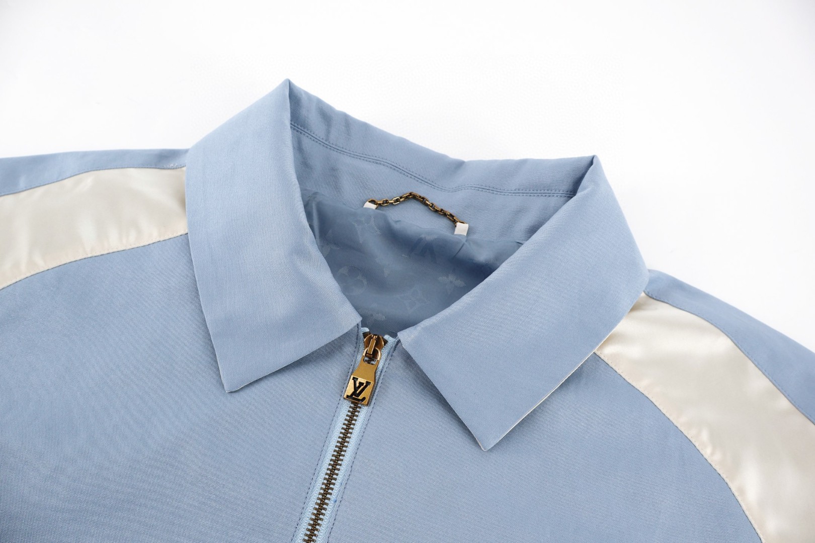 LOUIS VUITTON 路易威登 刺绣蓝拼色棒球服外套 夹克 蓝色 C0 1AK6LP