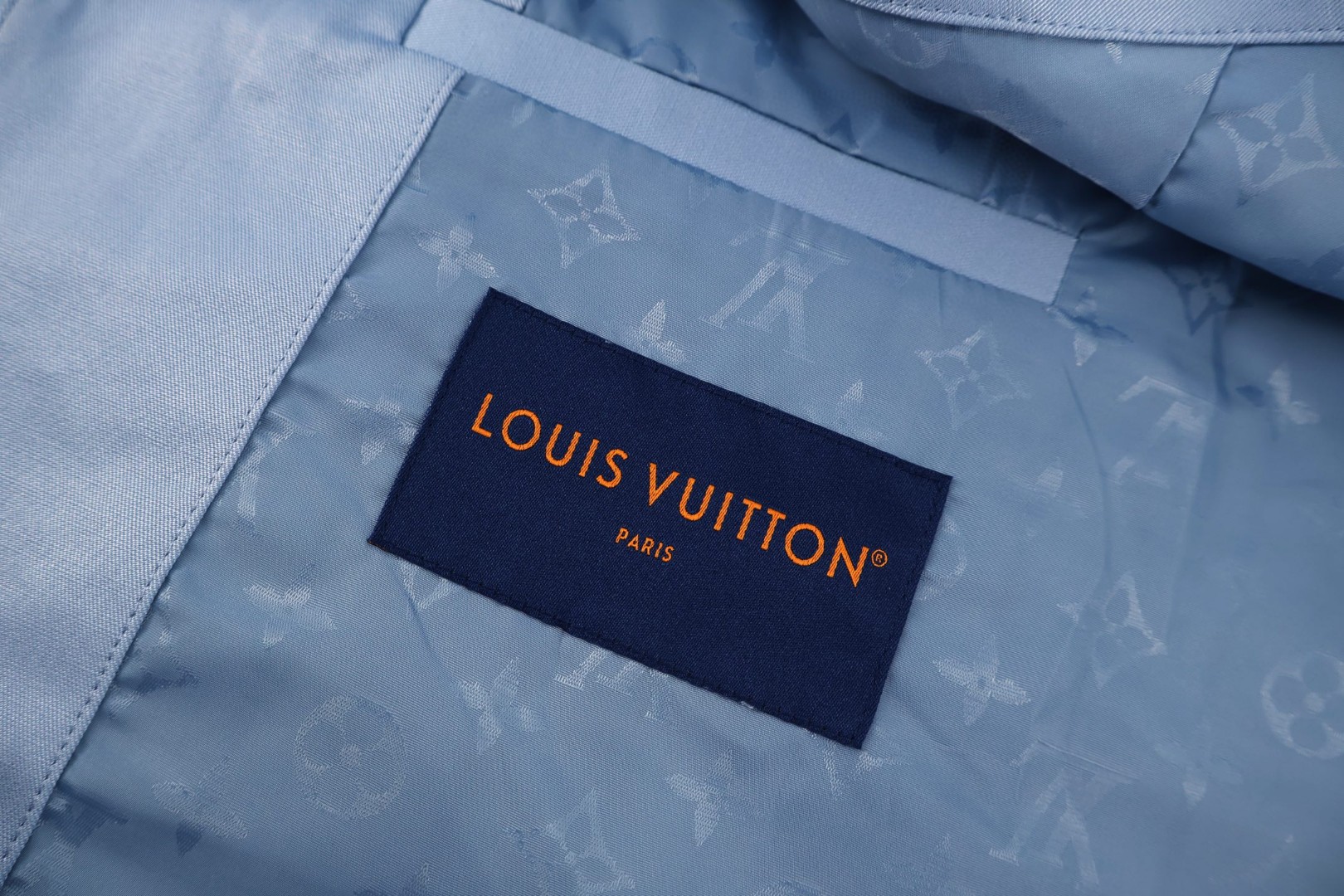 LOUIS VUITTON 路易威登 刺绣蓝拼色棒球服外套 夹克 蓝色 C0 1AK6LP