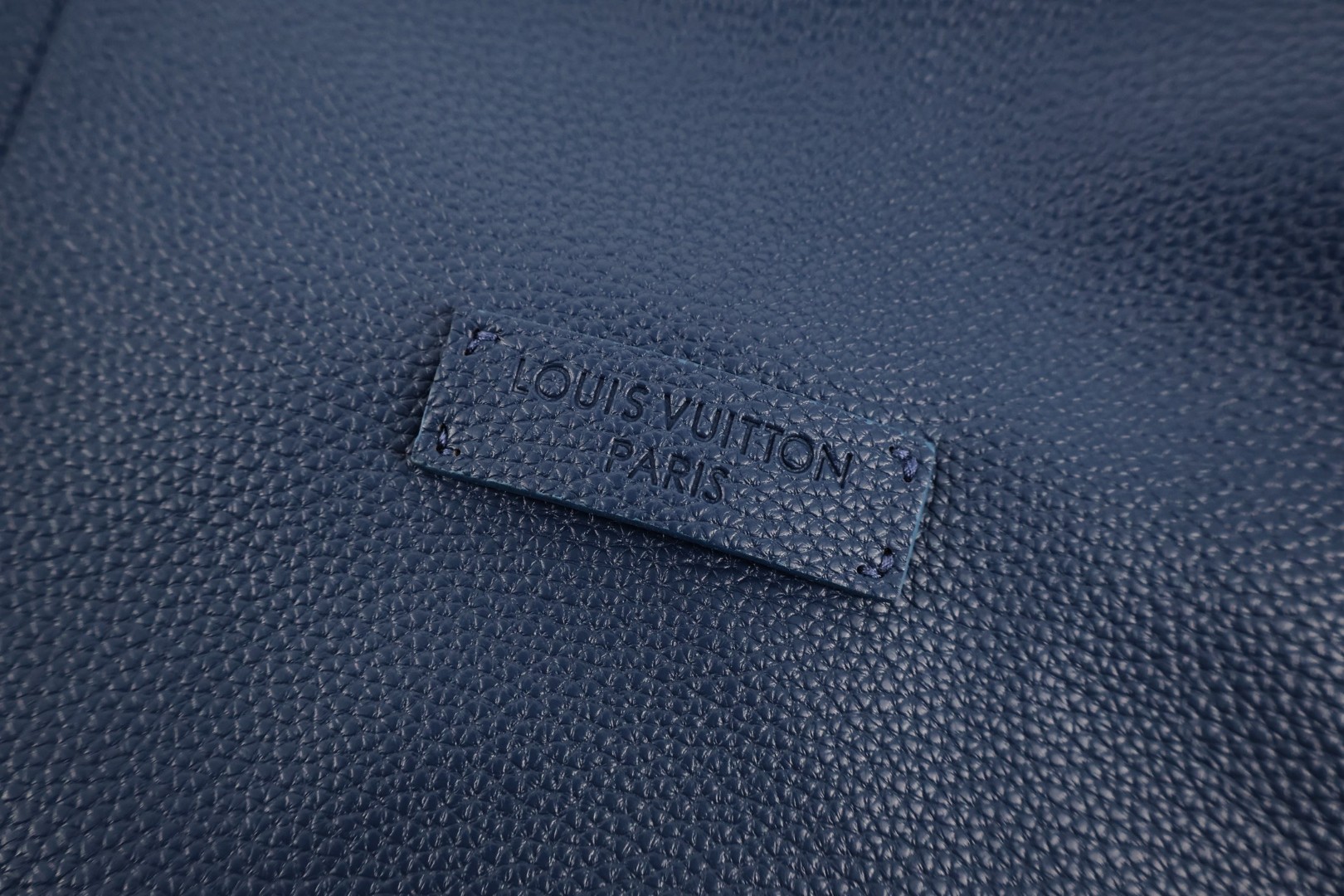 LOUIS VUITTON 路易威登 荔枝皮拼接撞色棒球服外套 夹克 蓝色 C0 1AK6UZ