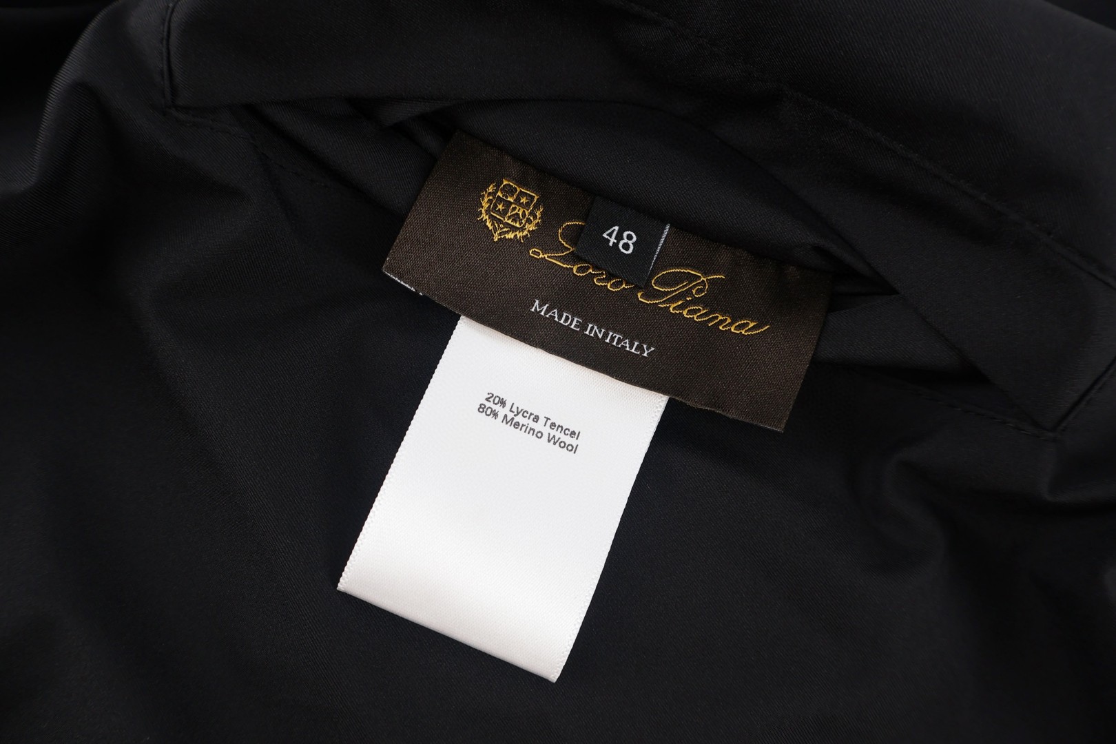 Loro Piana LP 双面两穿拉链立领马甲 背心 外套 黑色 杏色 B5 FAP9759-5D41
