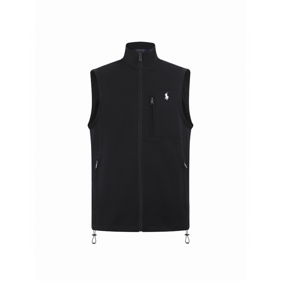 Ralph Lauren 拉夫劳伦 logo刺绣半高领马甲 背心 外套 灰色 黑色 B0 MNPOKNI1N220018-020