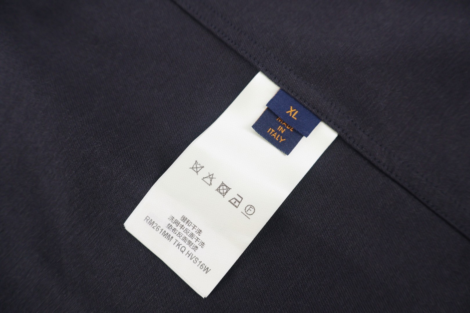 LOUIS VUITTON 路易威登 LV 双排扣短袖西装衬衫 外套 深蓝色 B0 1AK79Y