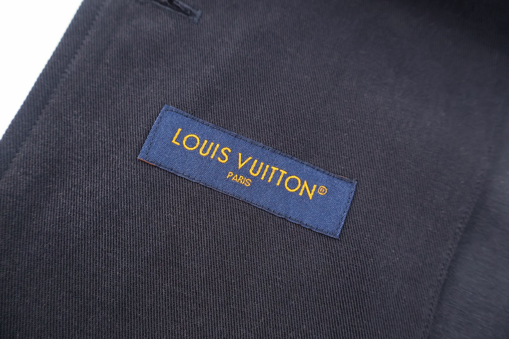LOUIS VUITTON 路易威登 LV 双排扣短袖西装衬衫 外套 深蓝色 B0 1AK79Y