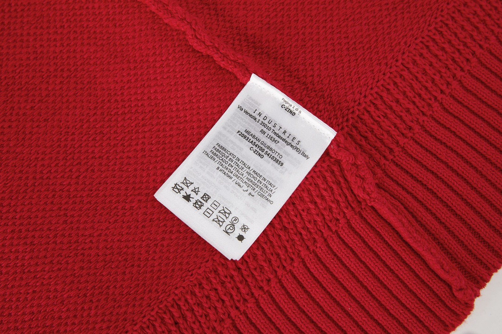 Moncler 蒙口 针织半拉链毛衣 针织衫 外套 红色 B5 L20919F00001M4281425