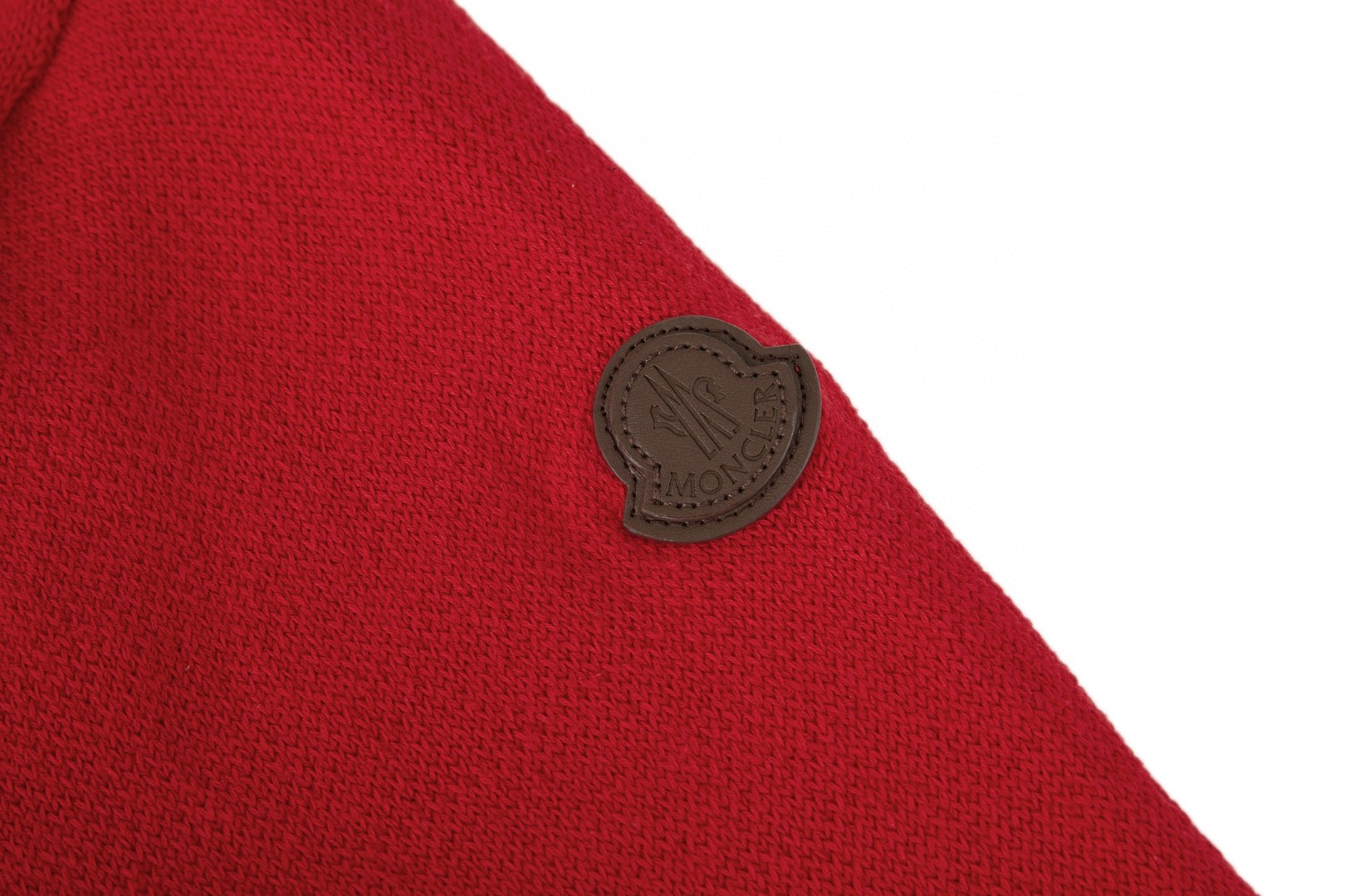 Moncler 蒙口 针织半拉链毛衣 针织衫 外套 红色 B5 L20919F00001M4281425