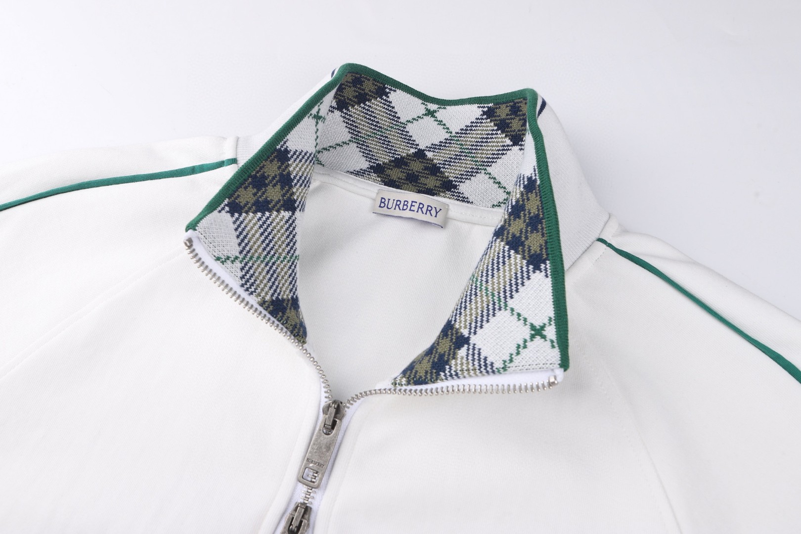 Burberry 巴宝莉 刺绣拉链立领网球外套 夹克 长袖 白色 B5 81274891
