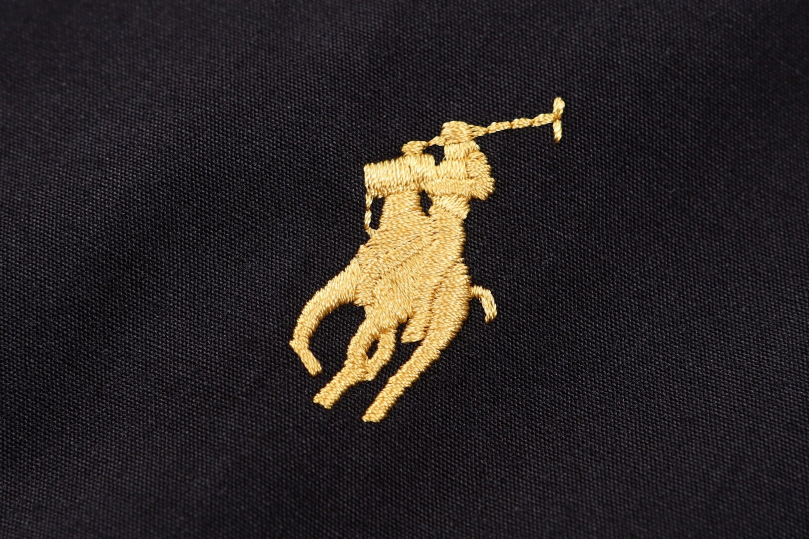 Ralph Lauren 拉夫劳伦 府绸马标拉链夹克 外套 长袖 黑色 B5 710P02691-001