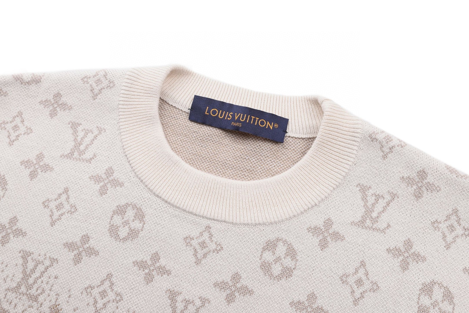 LOUIS VUITTON 路易威登 渐变满印老花毛衣 针织衫 外套 驼色 B0 1AJTX7