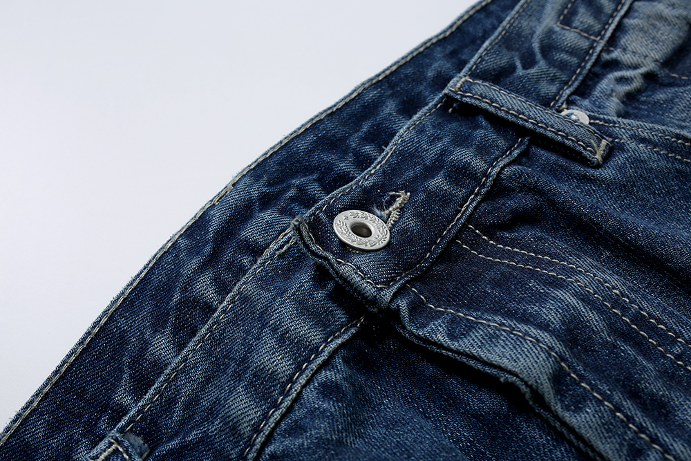 862#MADNESS 做旧宽松牛仔裤 长裤 裤子 蓝色