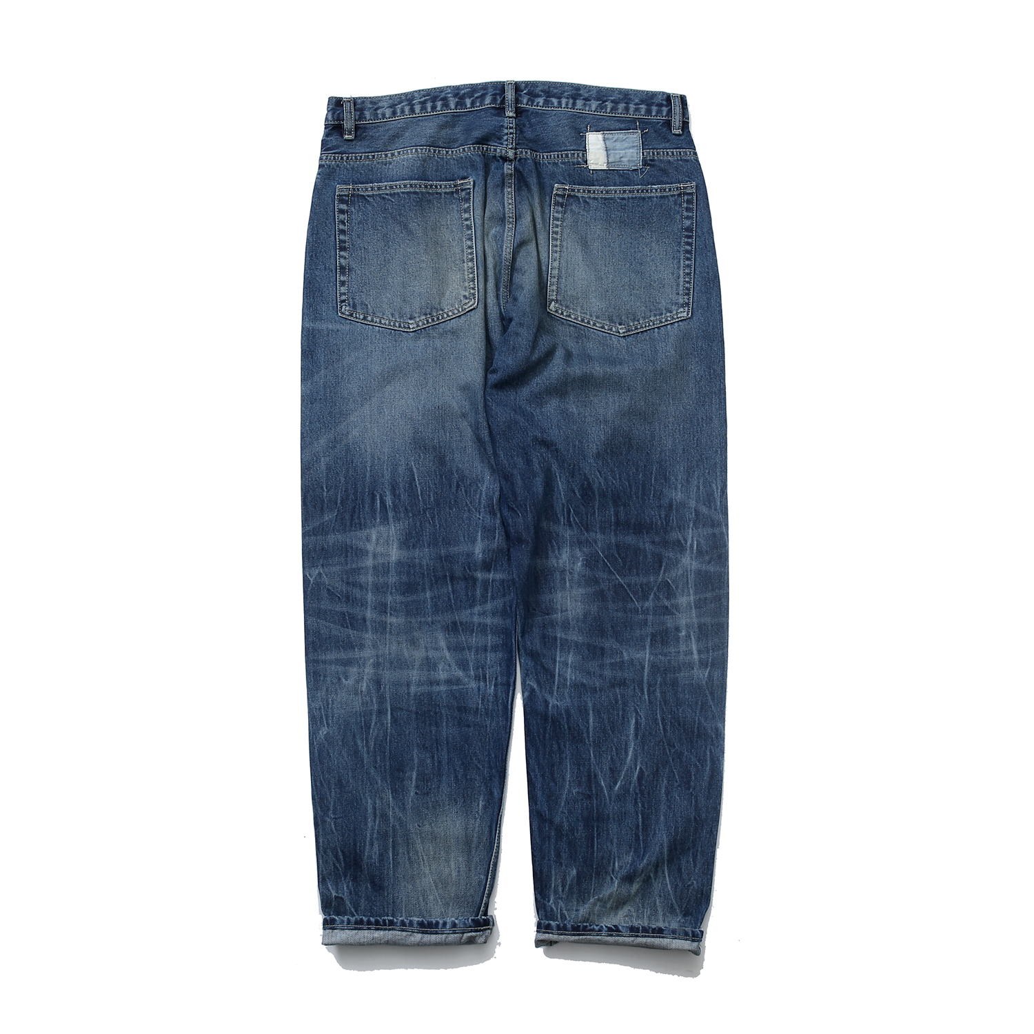 862#MADNESS 做旧宽松牛仔裤 长裤 裤子 蓝色