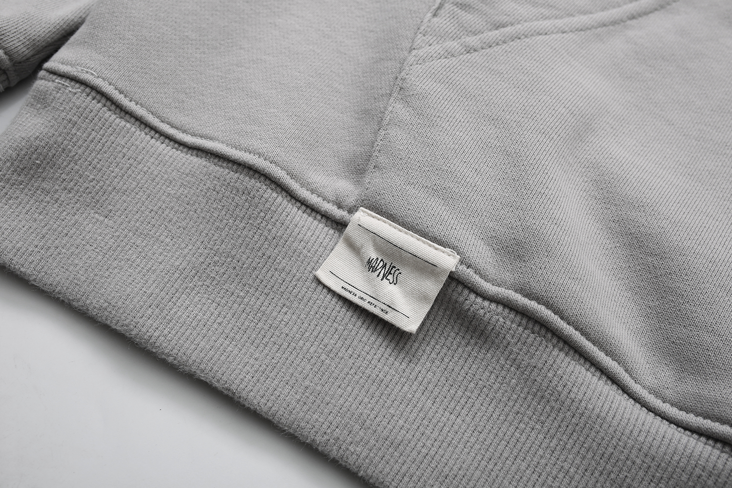 448#MADNESS 字母logo印花圆领卫衣 长袖 秋冬季 休闲 深灰色 浅灰色 