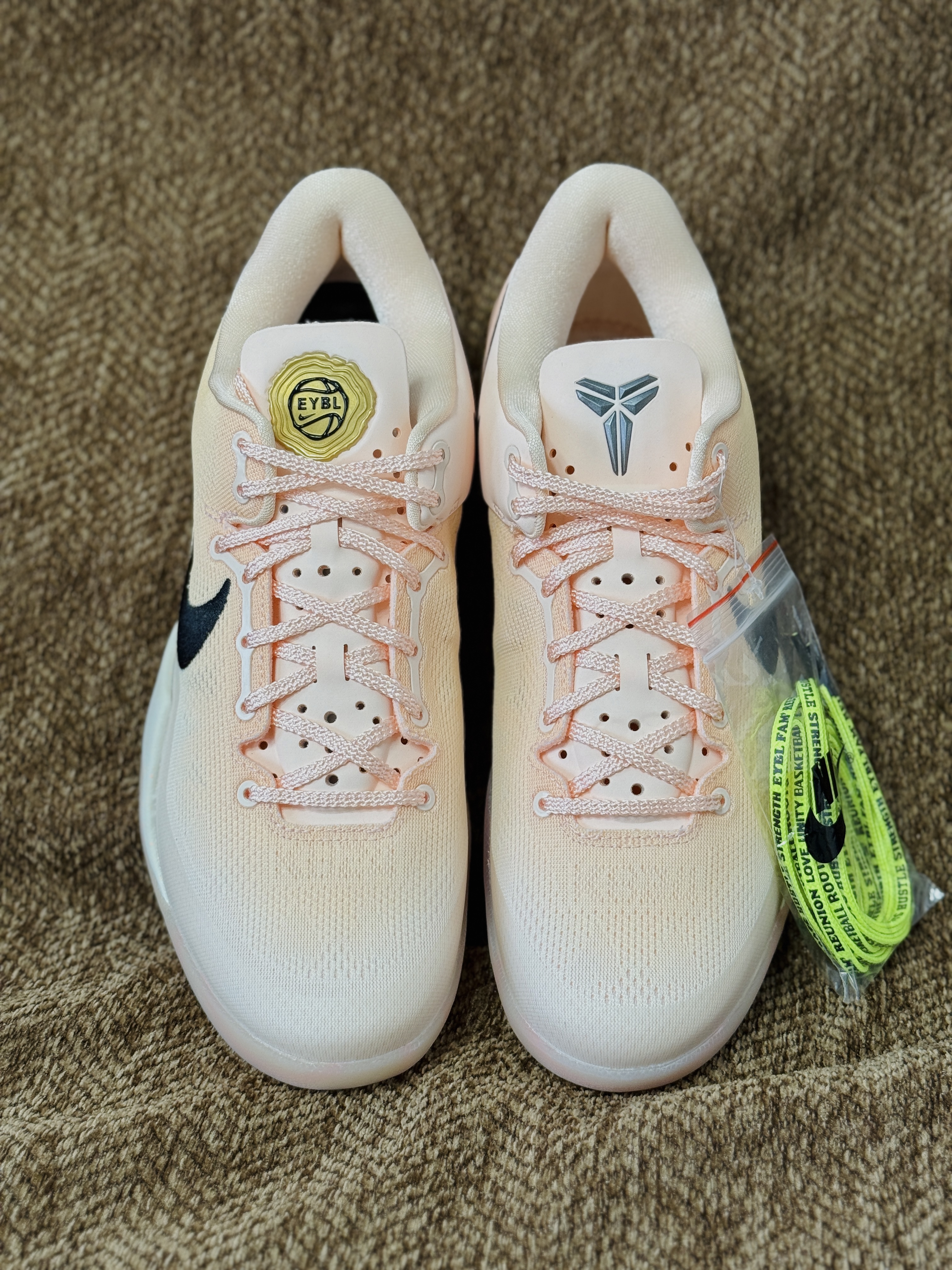 预订款 GX KOBE 8 Protro Academy P EYBL 科比8 低筒 全掌LUNARLON 鞋墊 籃球鞋 實戰鞋 球鞋 男鞋 波鞋 粉黑色 HQ3138-800