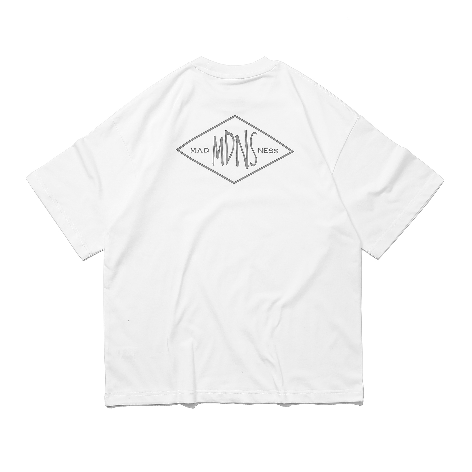 79#MADNESS 胸前字母logo印花T恤 短袖 男女同款 白色