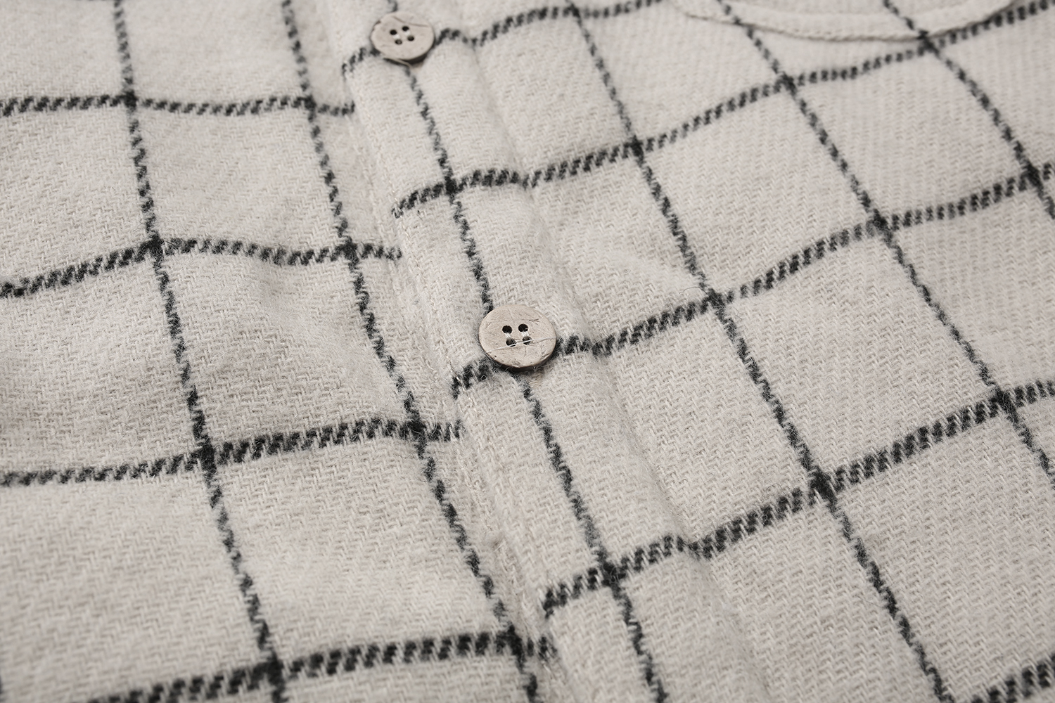 639#MADNESS 格子单排扣夹棉衬衫 外套 长袖 秋冬季 休闲