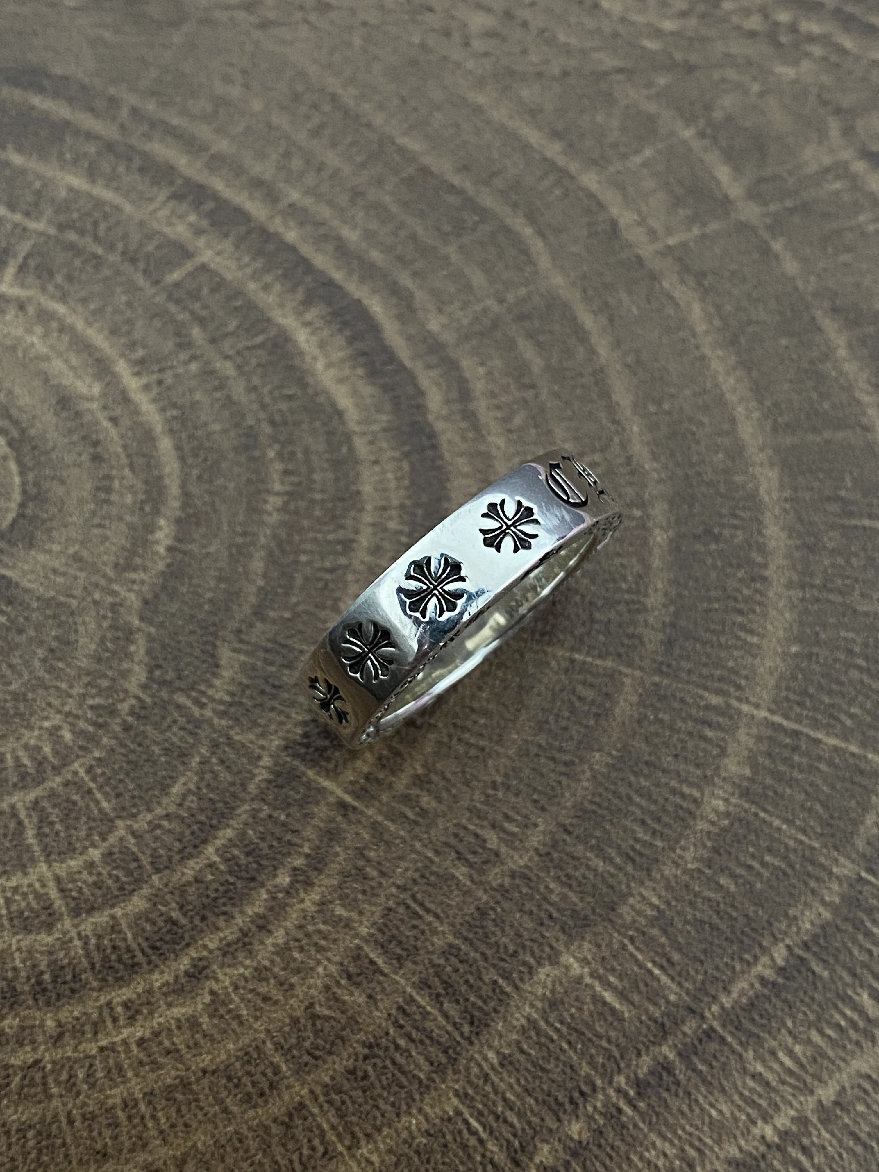 【正确版】Chrome Hearts  CH 克罗心 925银 永恒真爱 戒指 6MM 经典款 男女同款情侣对戒 