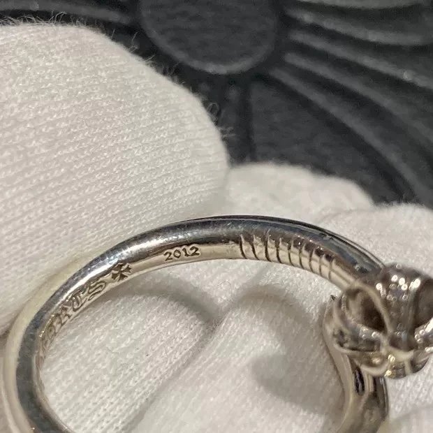 【正确版】925银  Chrome Hearts  CH 克罗心  戒指凸头钉子 开口可调  经典款 男女同款情侣对戒 