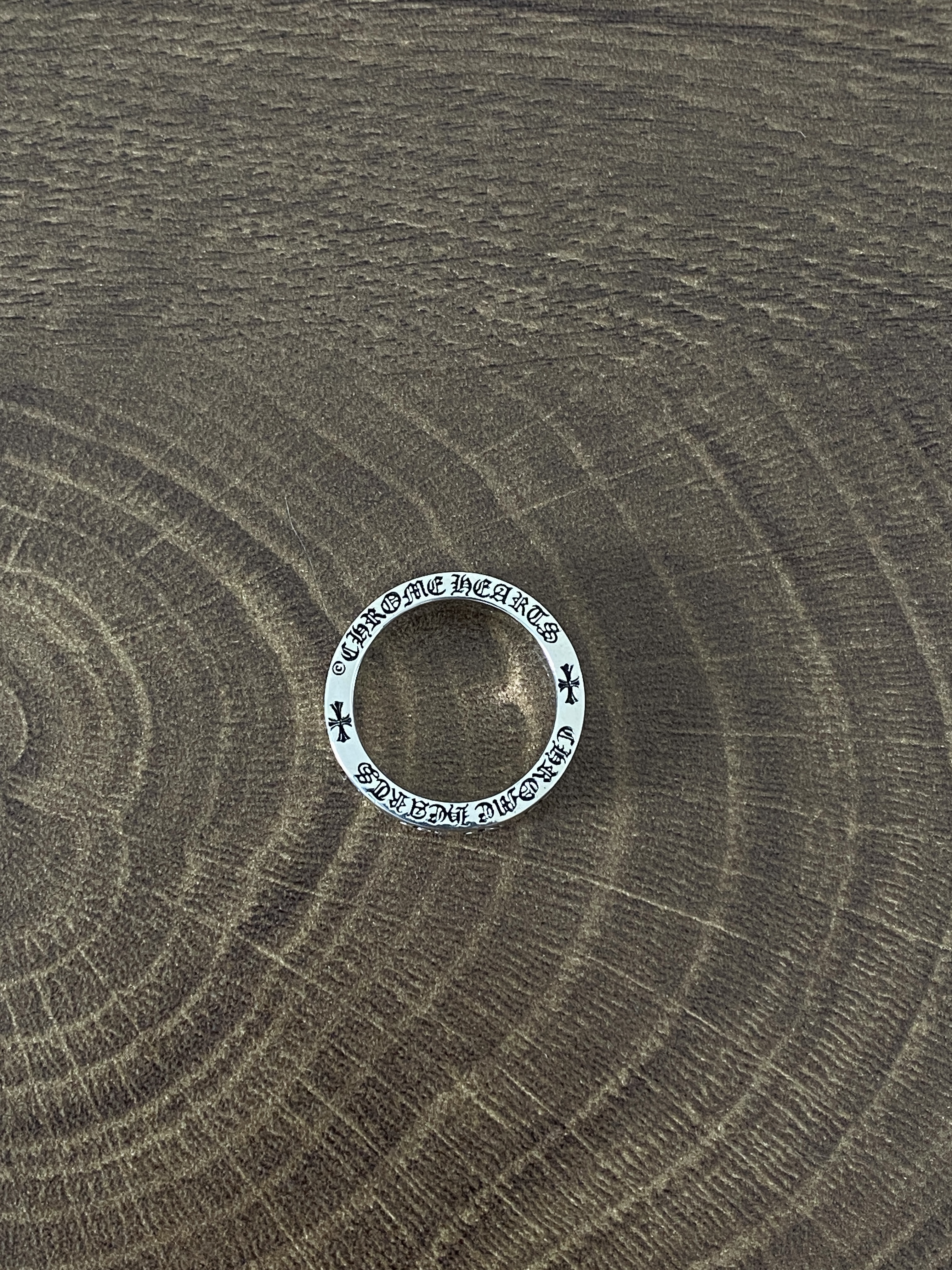 【正确版】Chrome Hearts  CH 克罗心 925银 永恒真爱 戒指 6MM 经典款 男女同款情侣对戒 