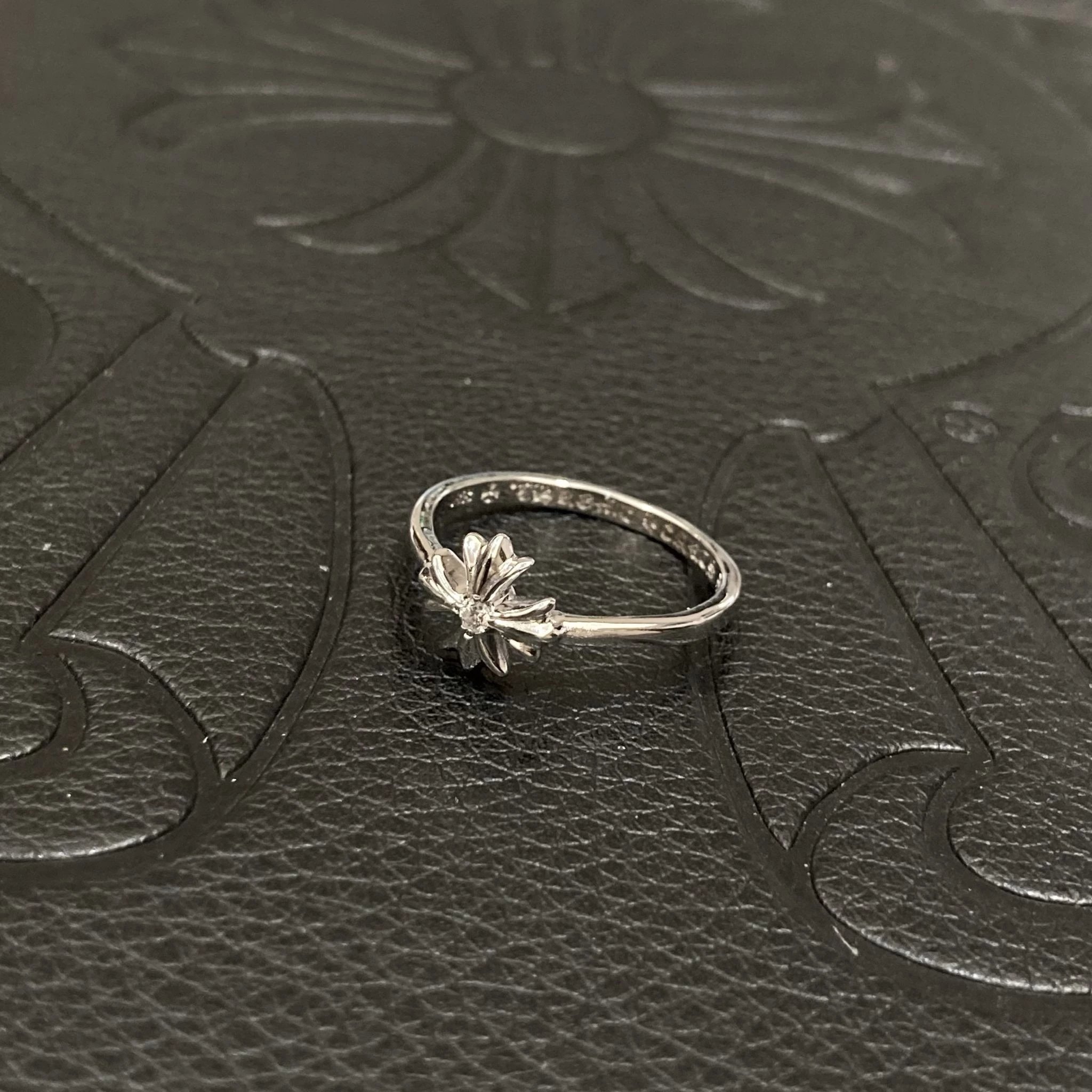 【正确版】925银  Chrome Hearts  CH 克罗心 戒指 镀白金 十字架 （另有纯K金镶钻版本）男女同款情侣对戒 