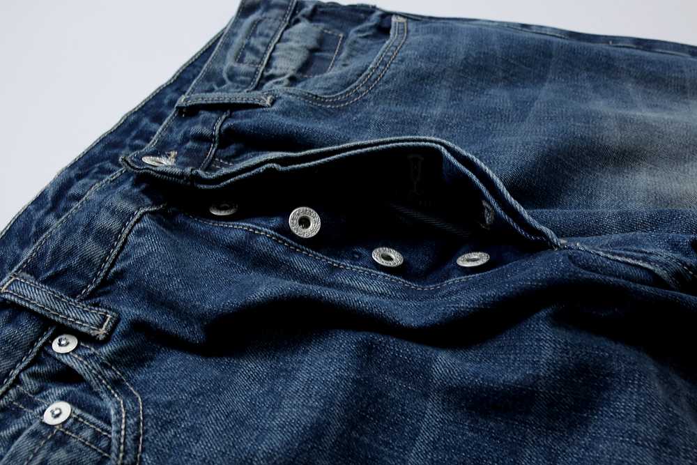 862#MADNESS 做旧宽松牛仔裤 长裤 裤子 蓝色