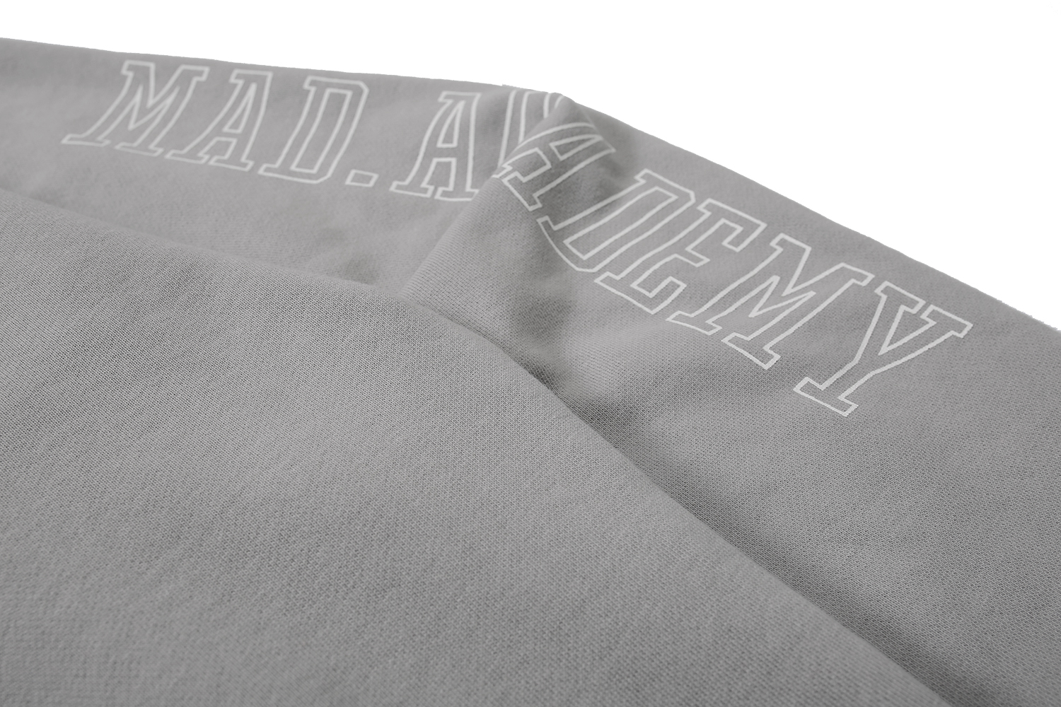 448#MADNESS 字母logo印花圆领卫衣 长袖 秋冬季 休闲 深灰色 浅灰色 