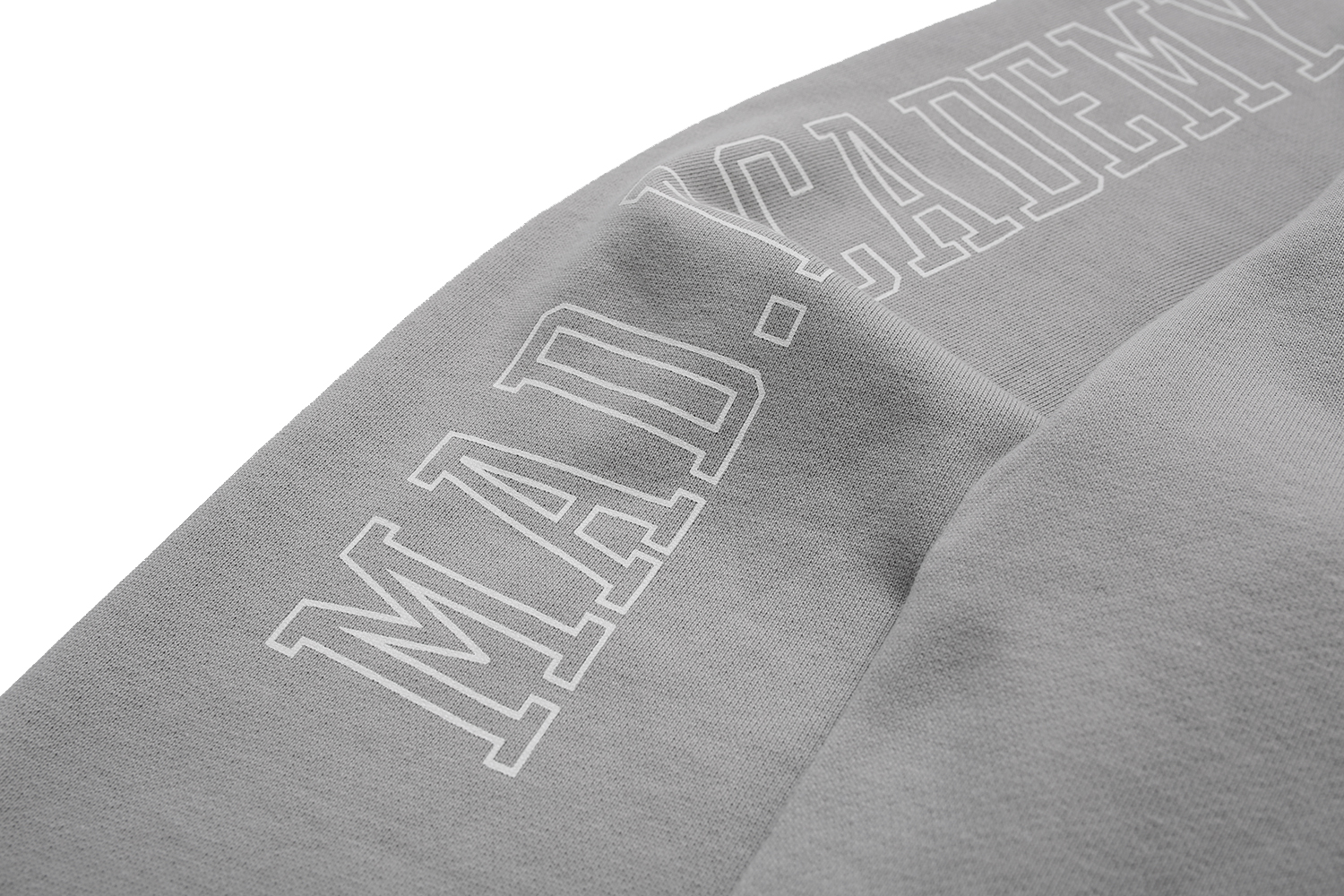 448#MADNESS 字母logo印花圆领卫衣 长袖 秋冬季 休闲 深灰色 浅灰色 