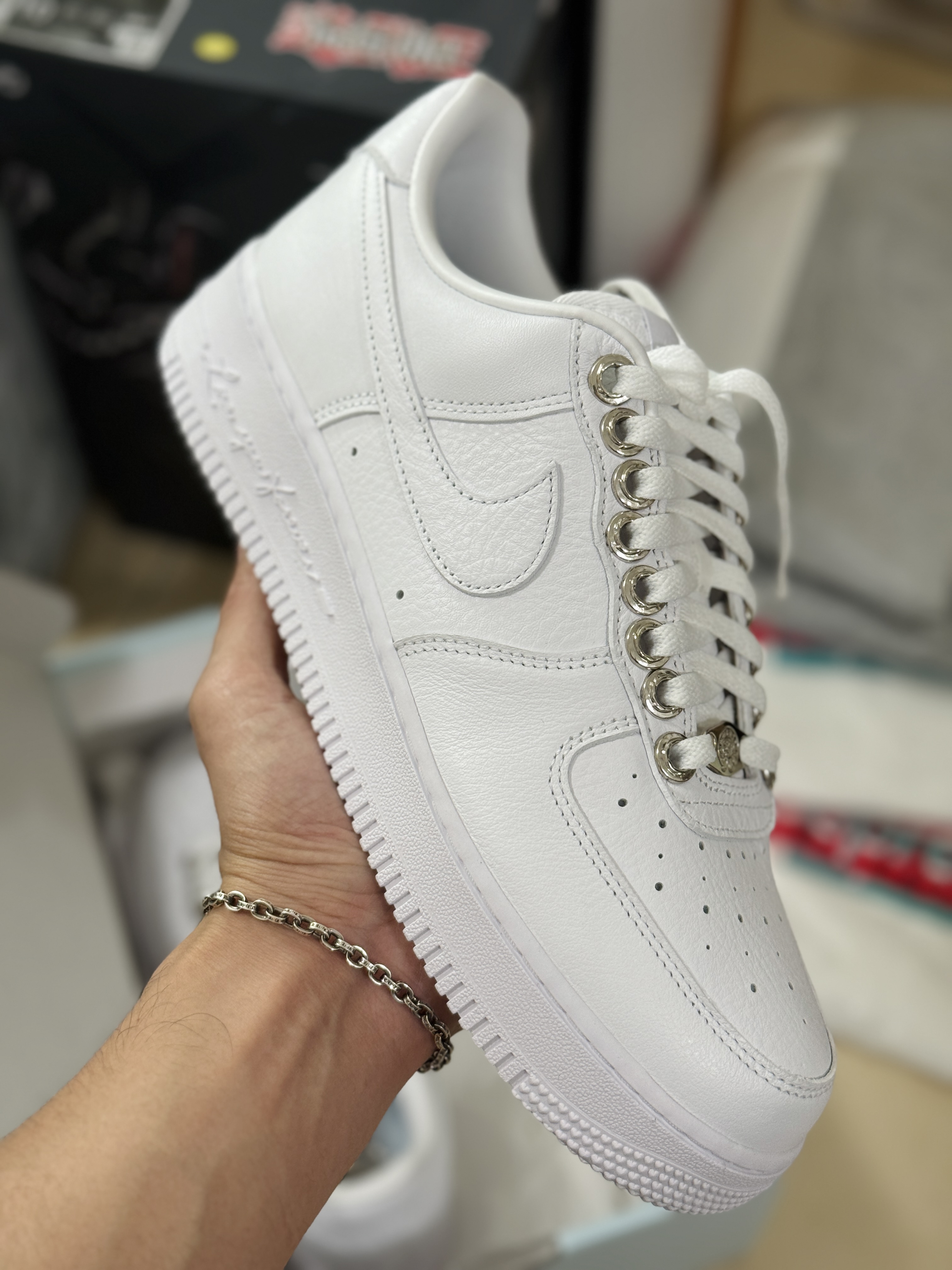 NOCTA Chrome Hearts Air Force 1 Low AF1 低筒 空军一号 休闲鞋 板鞋 男鞋 女鞋 白色 克罗心 