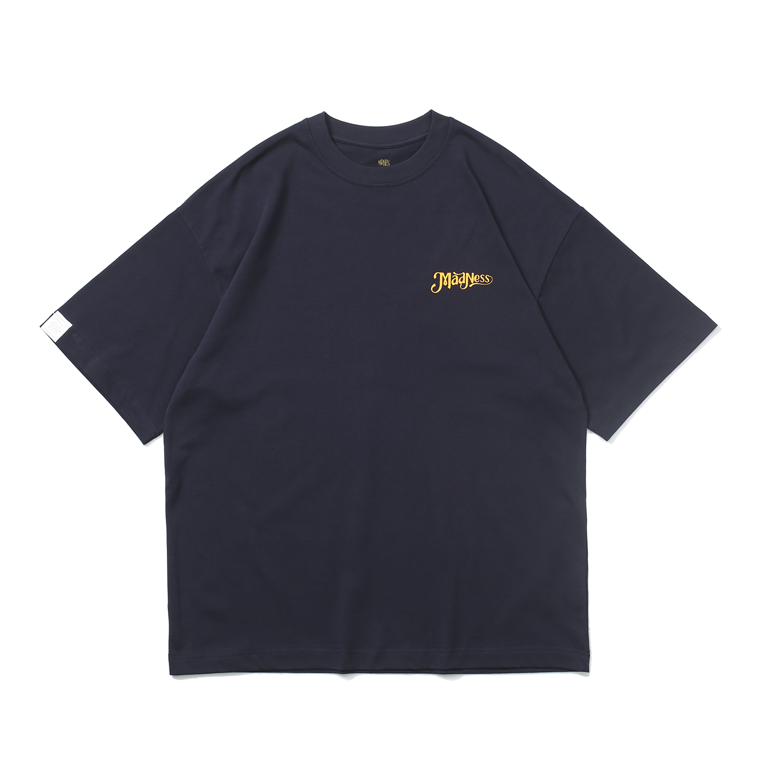 74#MADNESS 机车字母logo印花T恤 短袖 男女同款 蓝色 绿色