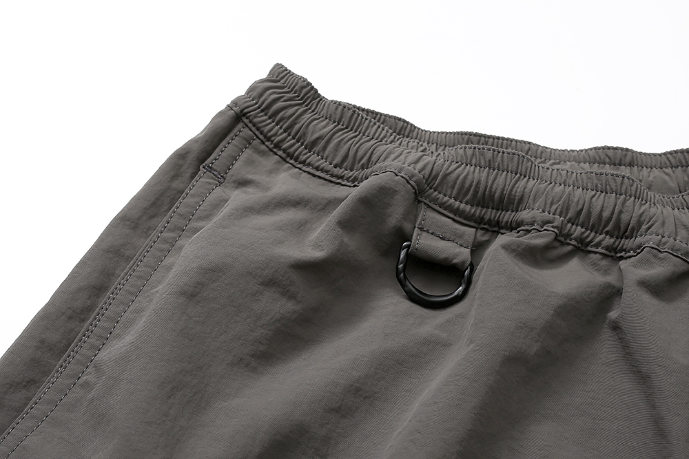 880#MADNESS 纯色刺绣字母logo速干短裤 五分裤 休闲裤 裤子 灰色