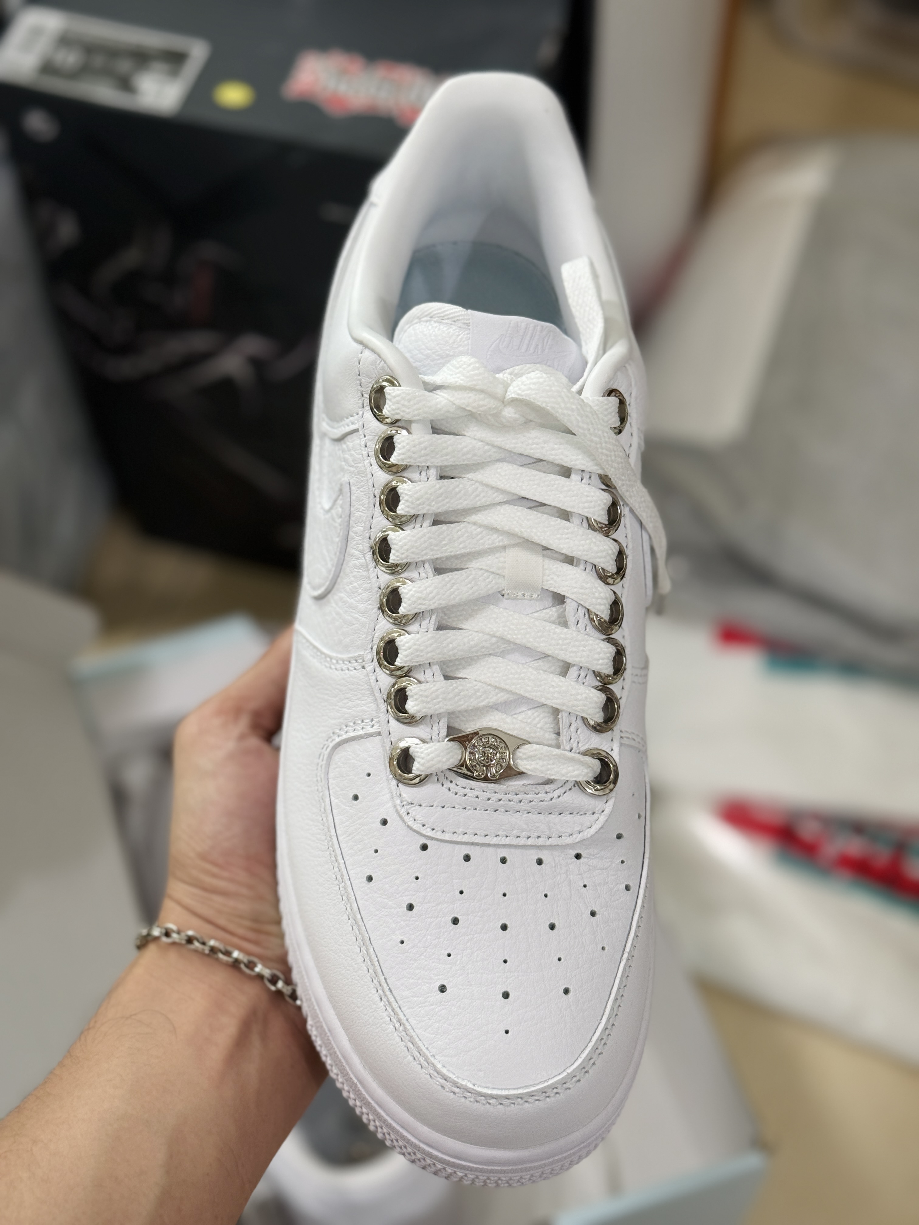 NOCTA Chrome Hearts Air Force 1 Low AF1 低筒 空军一号 休闲鞋 板鞋 男鞋 女鞋 白色 克罗心 
