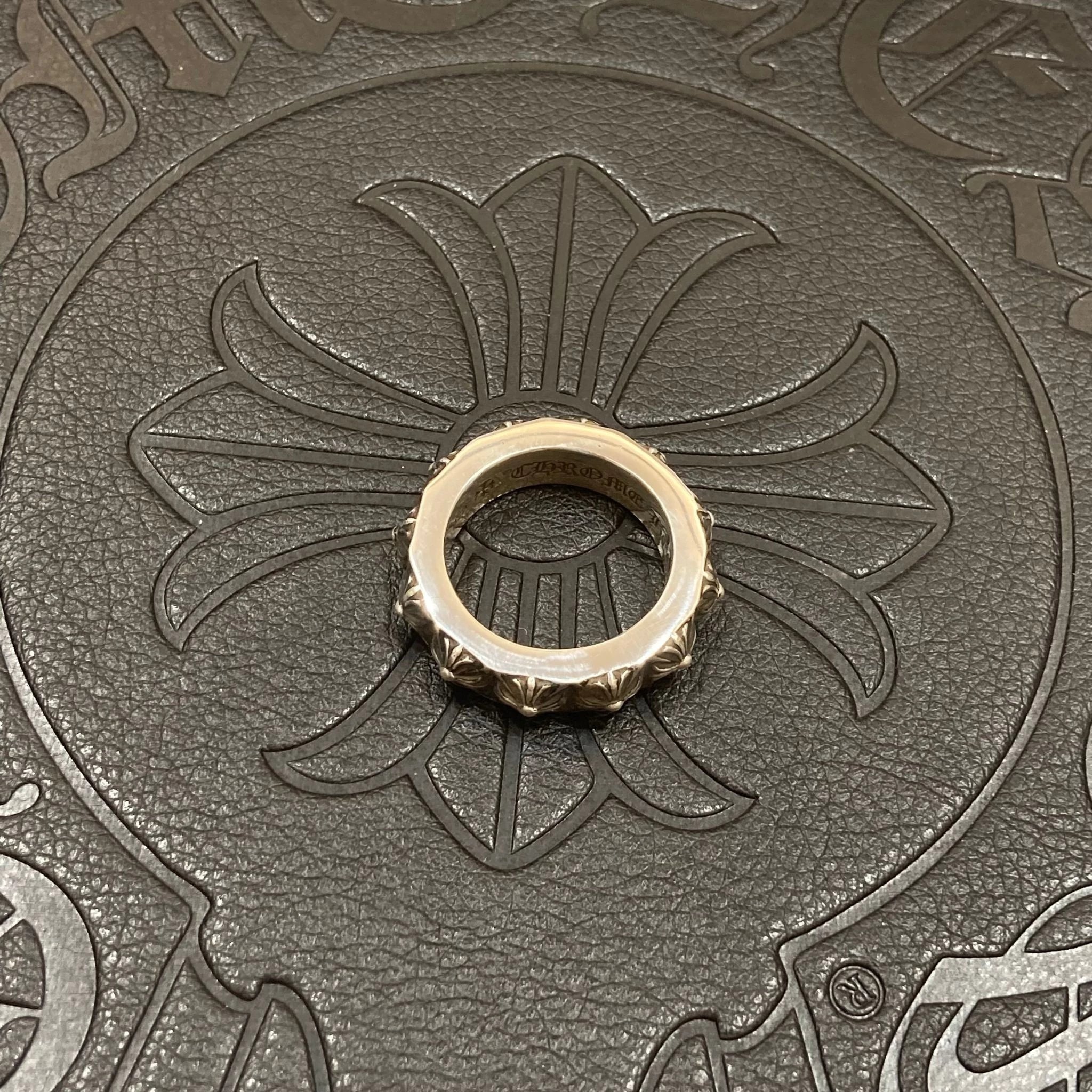 【正确版】925银  Chrome Hearts  CH 克罗心 戒指 单层十字架 经典款 男女同款情侣对戒 