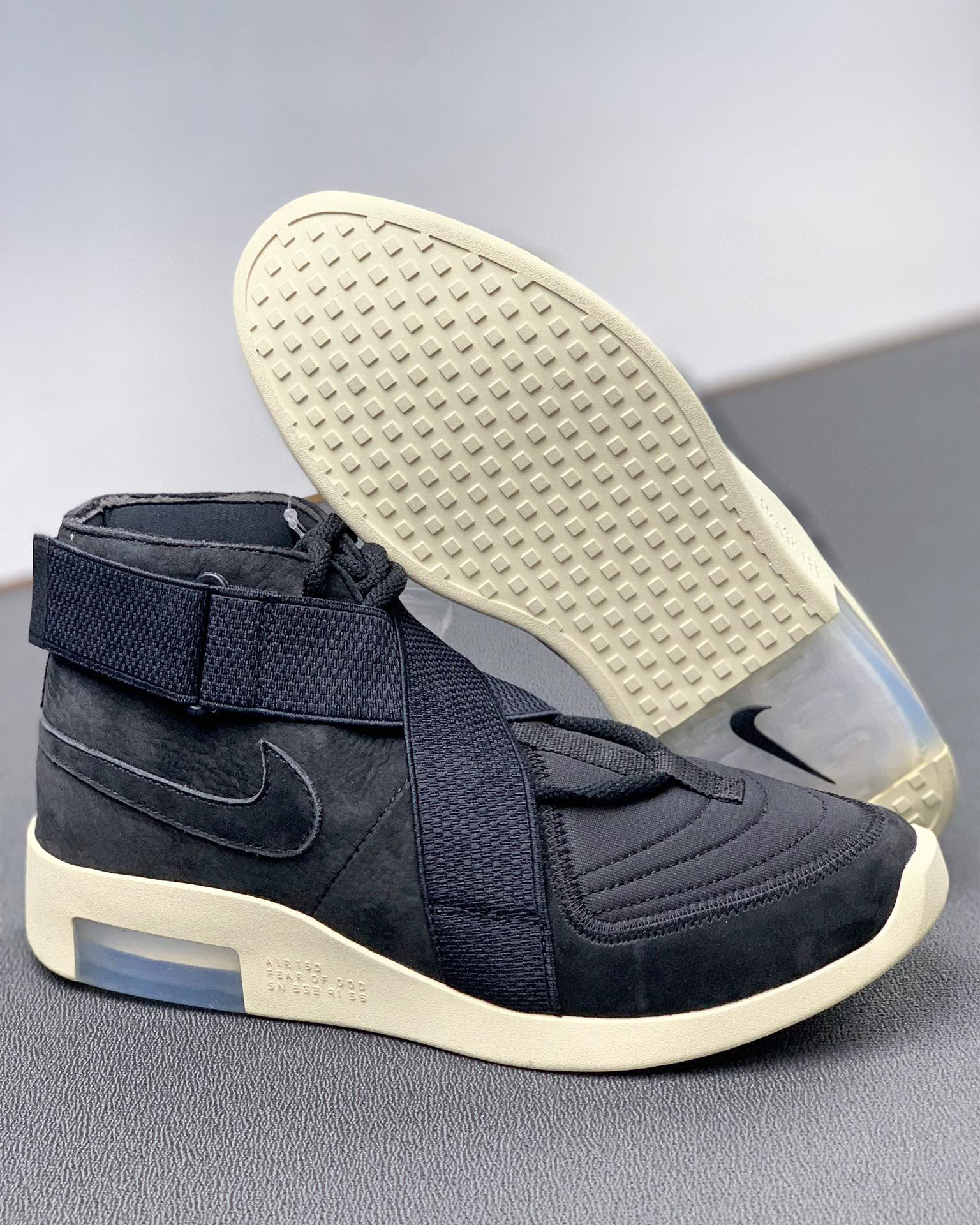 Nike Air Fear of God 180 中筒 篮球鞋 球鞋 实战鞋 运动鞋 黑色 AT8087-002