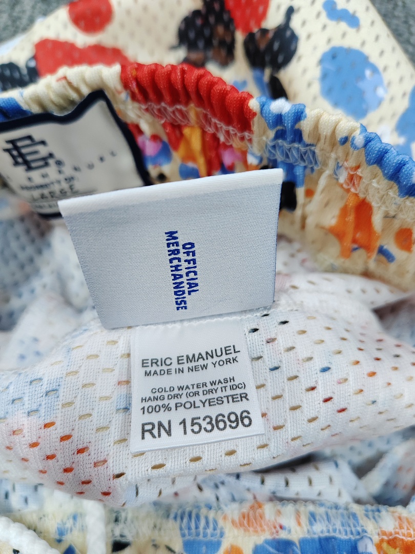 原标版 Eric Emanuel EE  美式復古重磅網眼 籃球 短褲