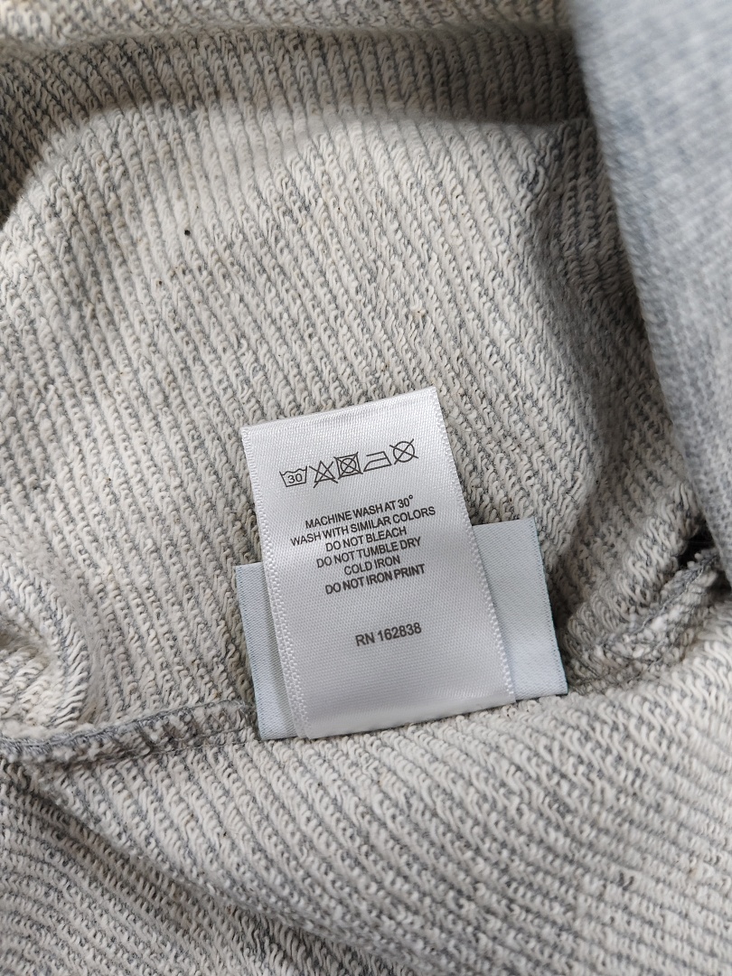 Denim Tears DT 木棉花 花环 图案 发泡  连帽卫衣 灰色水钻-B0