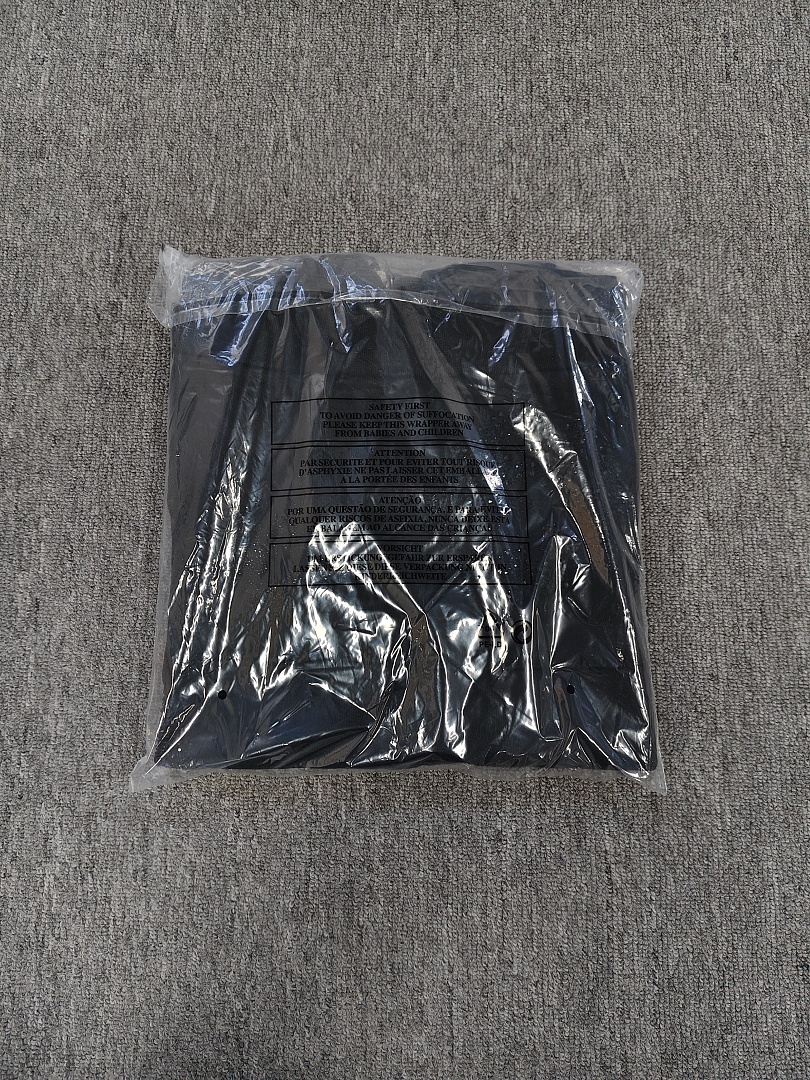 Denim Tears DT 木棉花 花环 图案 发泡  连帽卫衣 黑色 黑水钻-B0