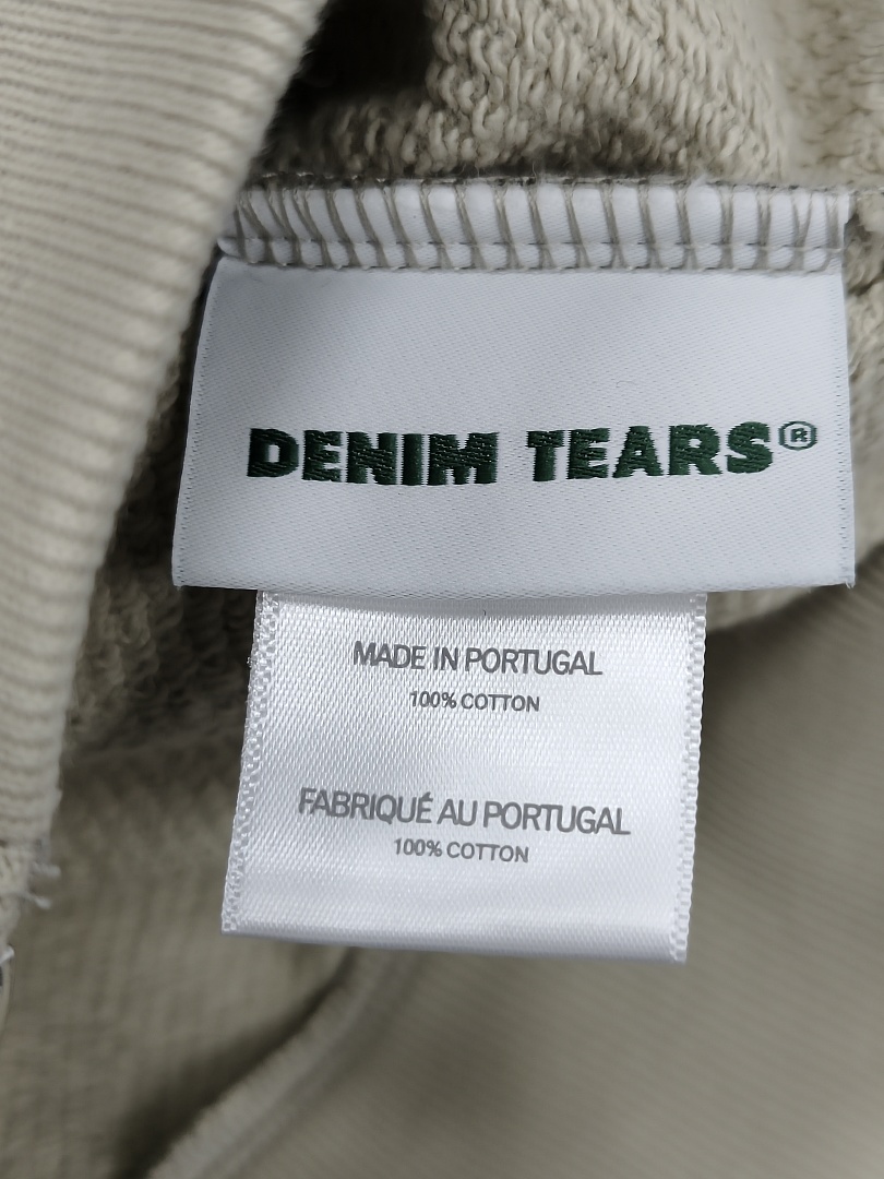 Denim Tears DT 木棉花 花环 图案 发泡印花  拉链 外套  迷彩 绿色 -B0