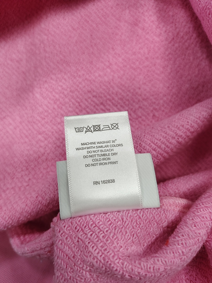 Denim Tears DT 木棉花 花环 图案 发泡  连帽卫衣 粉色 红钻-B0