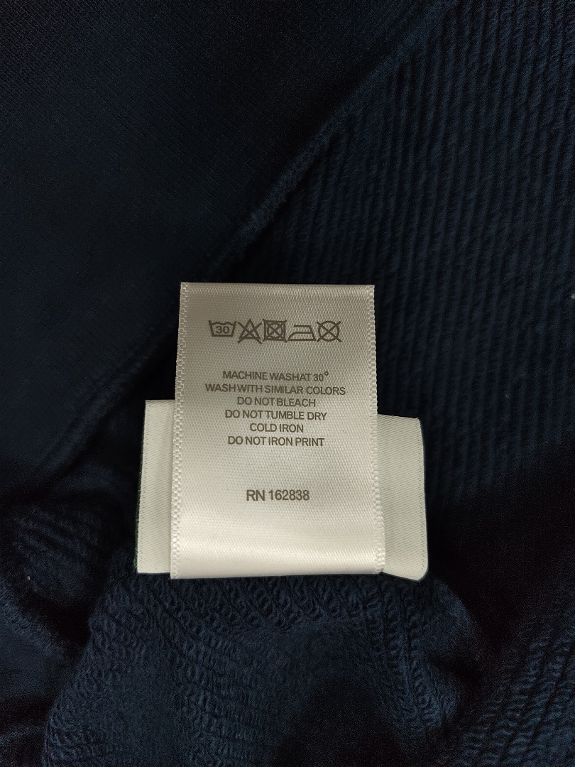 Denim Tears DT 木棉花 花环 图案 发泡  连帽卫衣 藏蓝色 红钻-B0