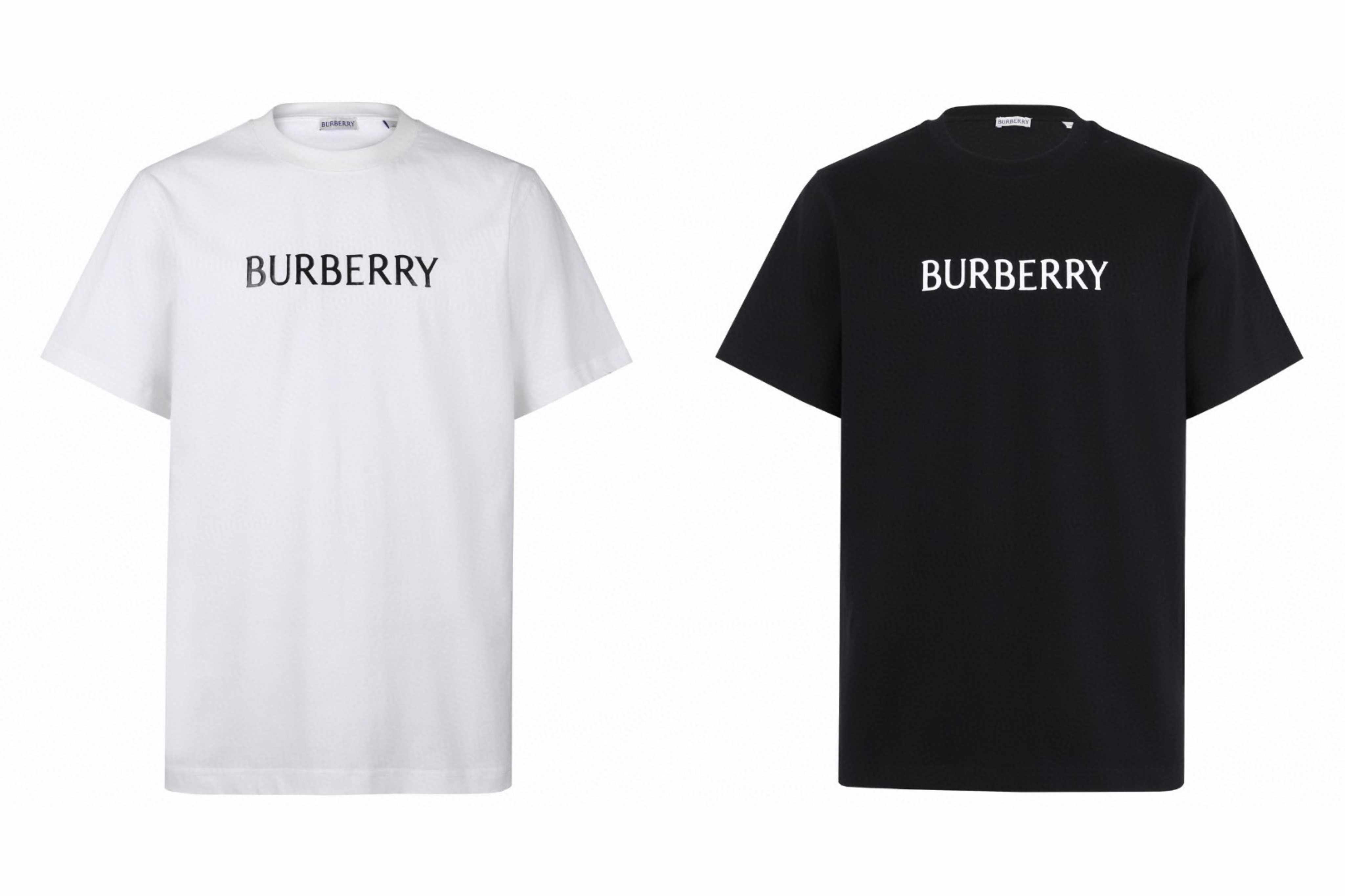 Burberry 巴宝莉 徽标字母logo印花 短袖 T恤 夏季 白色 黑色 A2