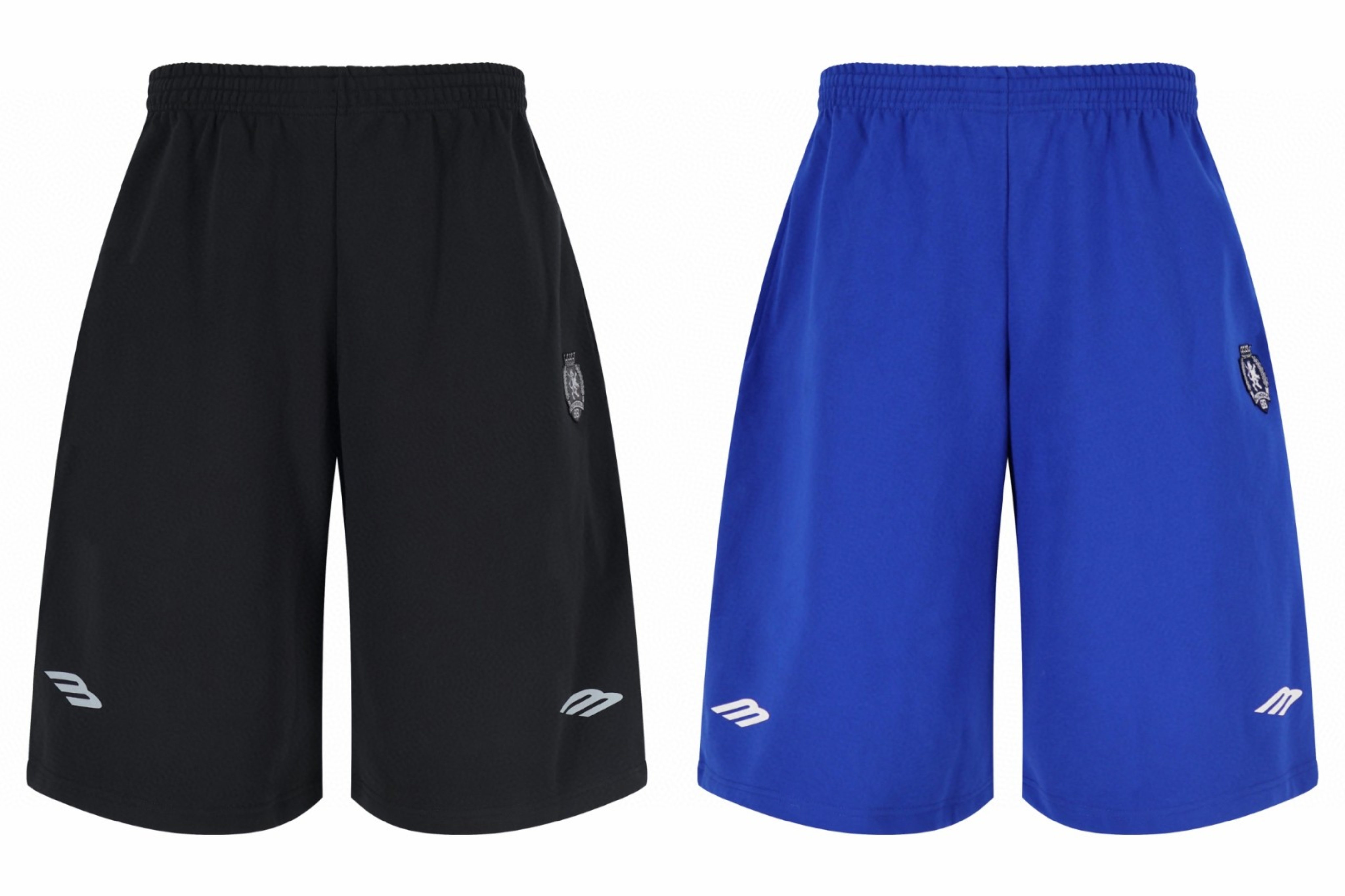 Balenciaga 巴黎世家 曼联3刺绣图标 短裤 黑色 五分裤 休闲裤 运动裤 夏季 黑色 857084TTVQ81066