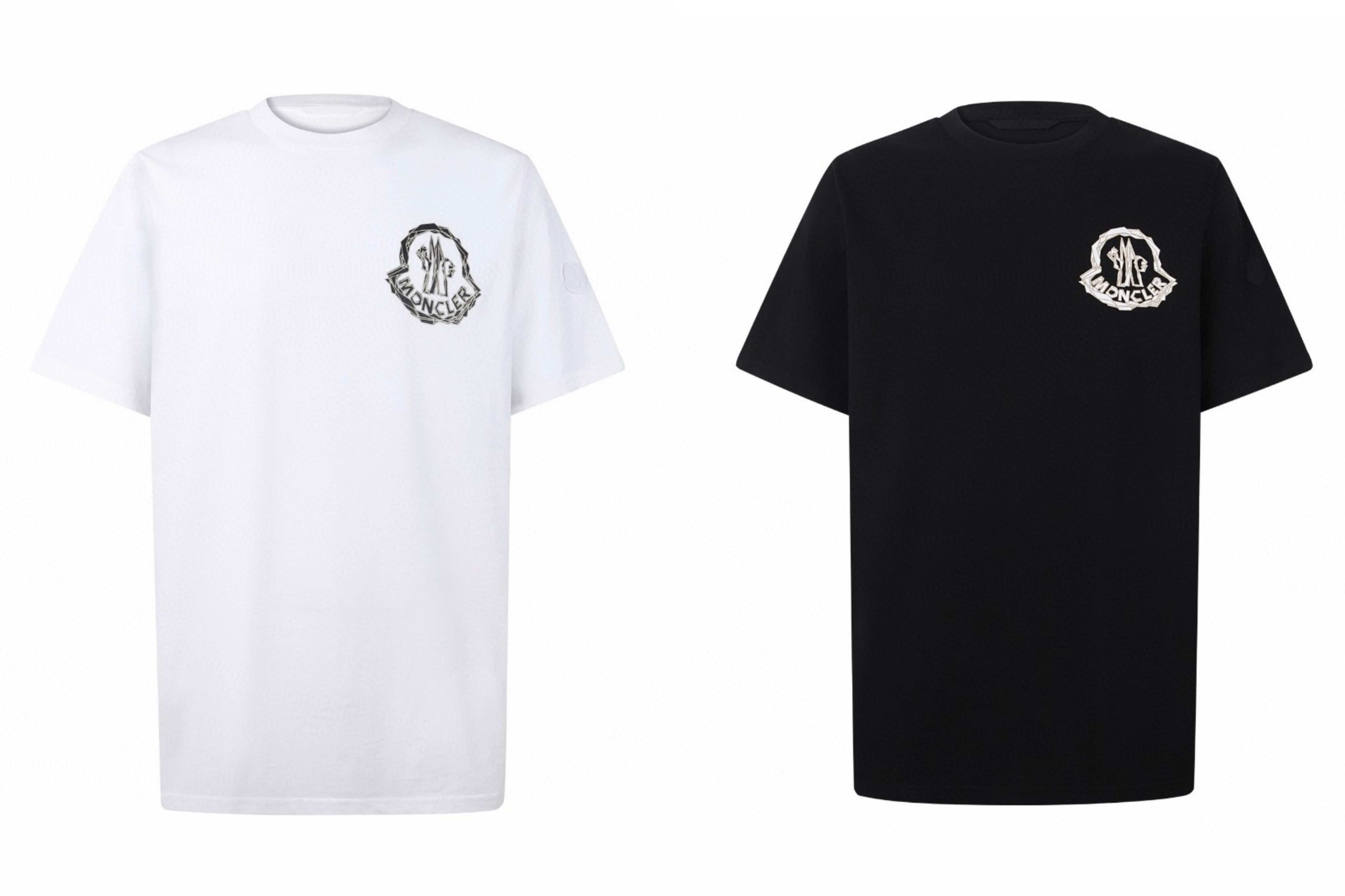 Moncler 蒙口 徽标胶浆印花 圆领短袖 T恤 夏季 白色 黑色 A0 K10918C0005289AJSF01