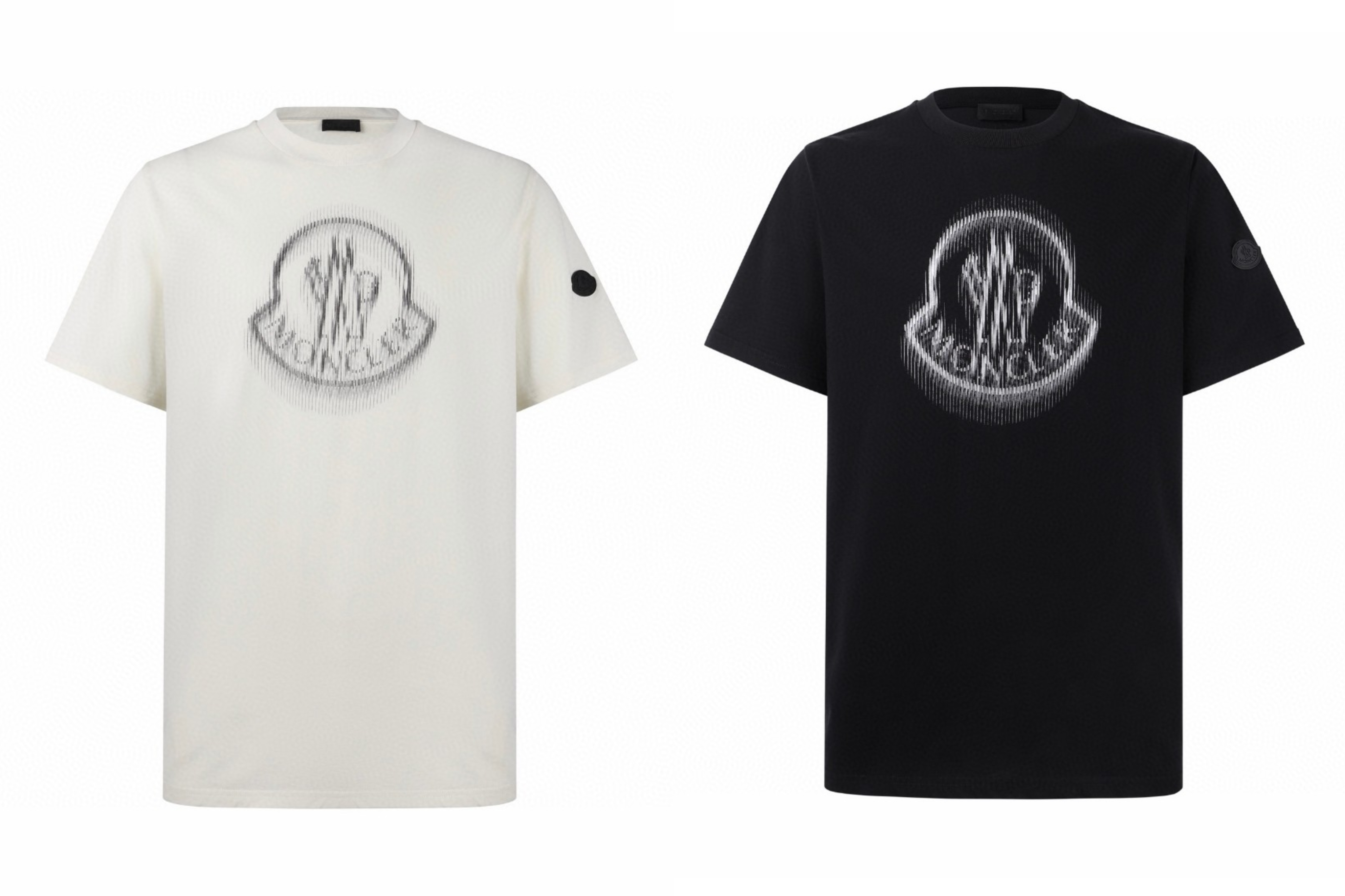 Moncler 蒙口 模糊logo标识印花 圆领短袖 T恤 夏季 白色 黑色 A0 K10918C0000489A17034