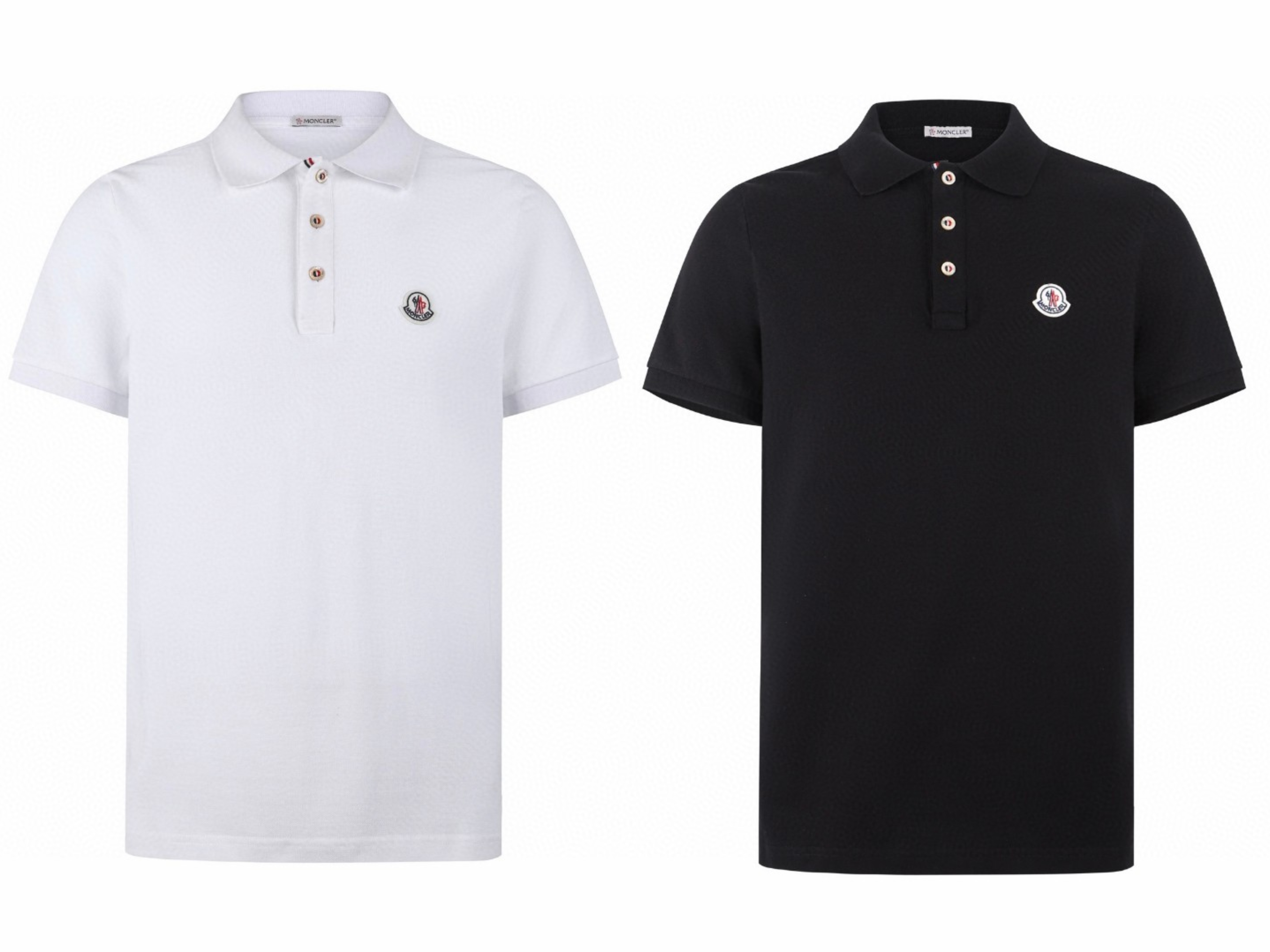 Moncler 蒙口 标识贴片Polo衫 短袖 T恤 夏季 白色 黑色 A0 K10918A0003084556001