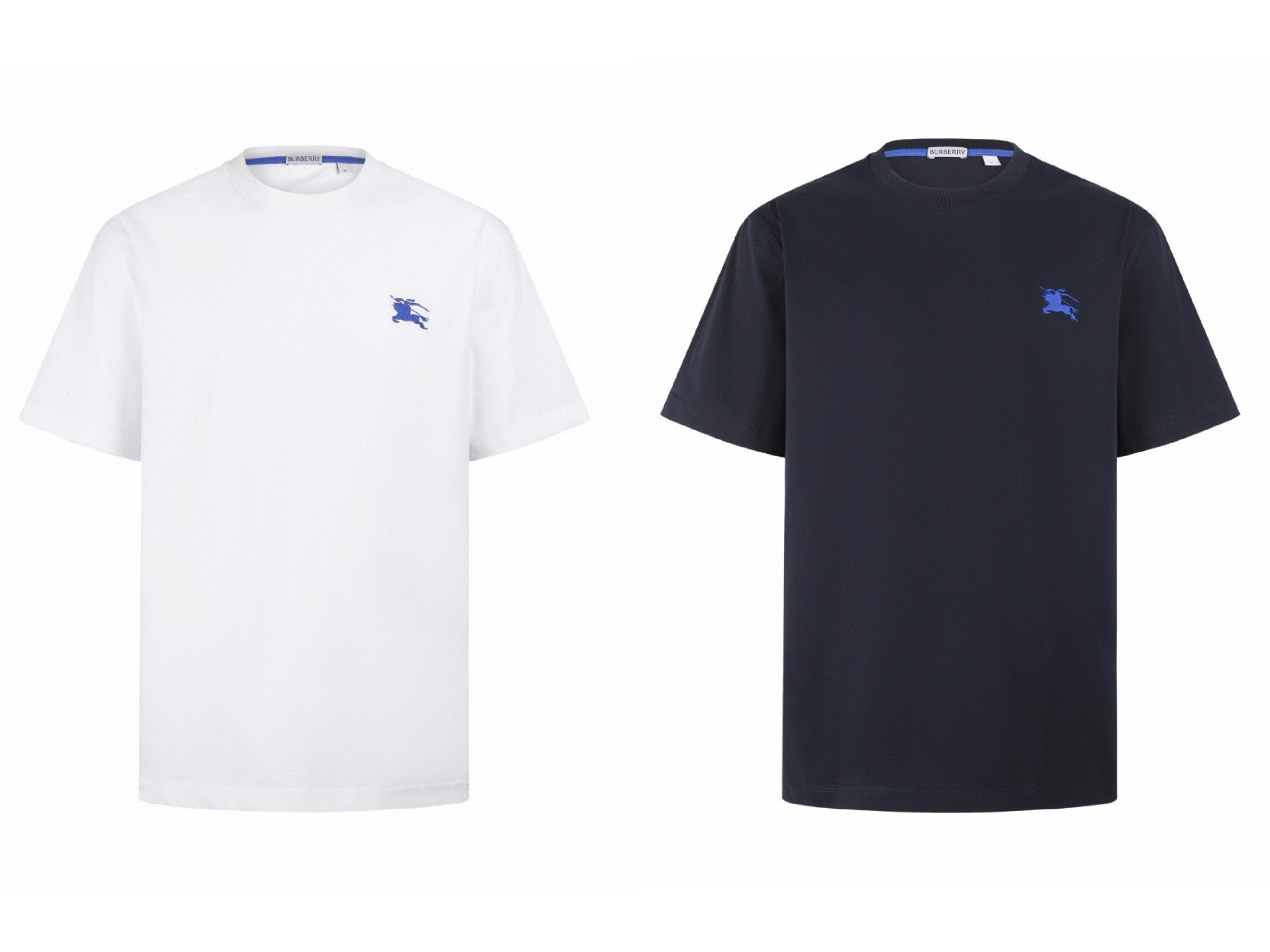 Burberry 巴宝莉  蓝马刺绣圆领T恤 短袖 夏季 白色 黑色 A0 80882951