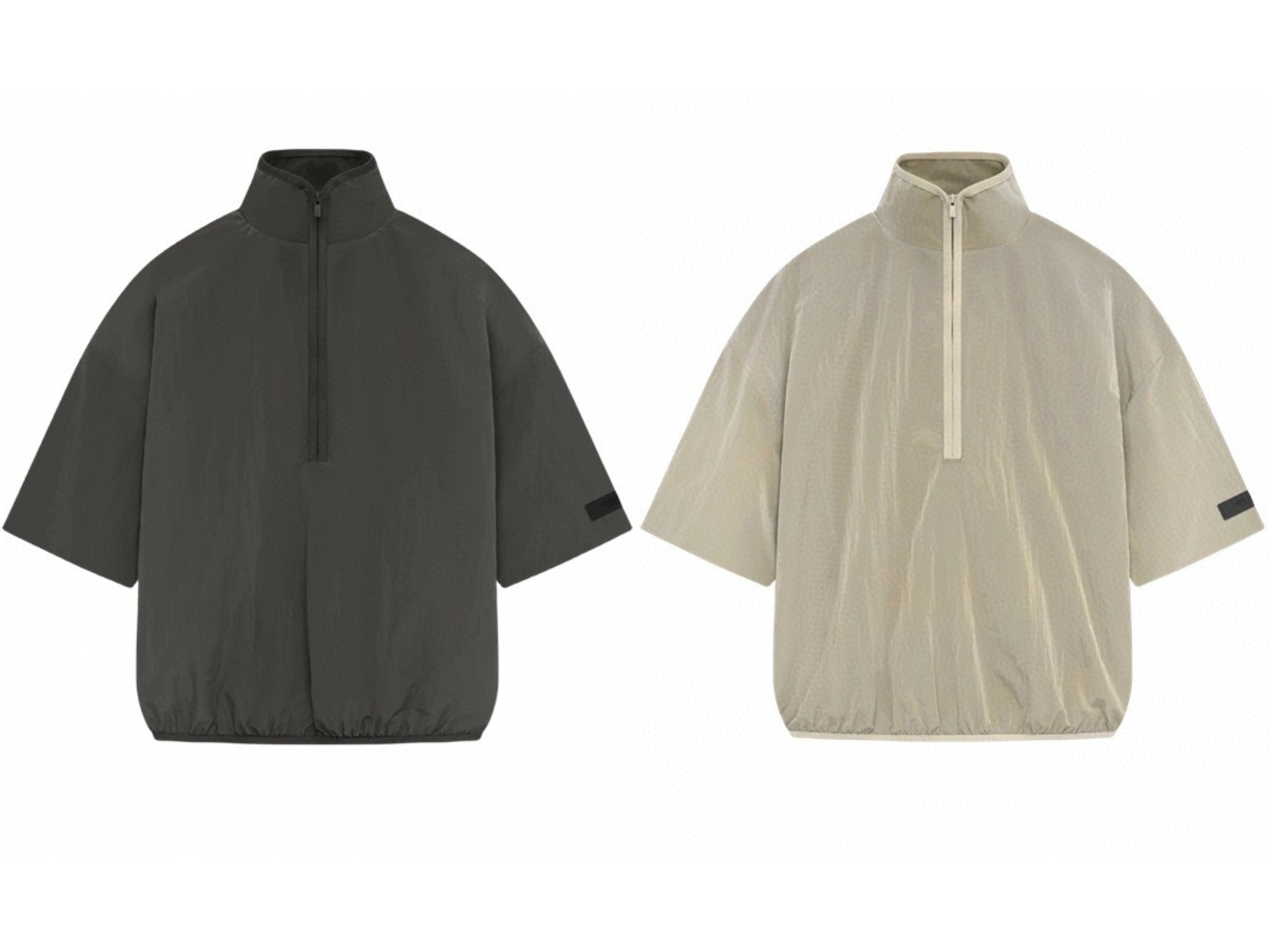 Fear of God Essentials 金属尼龙梭织落肩短袖 外套 男女同款 夏款 金属铜