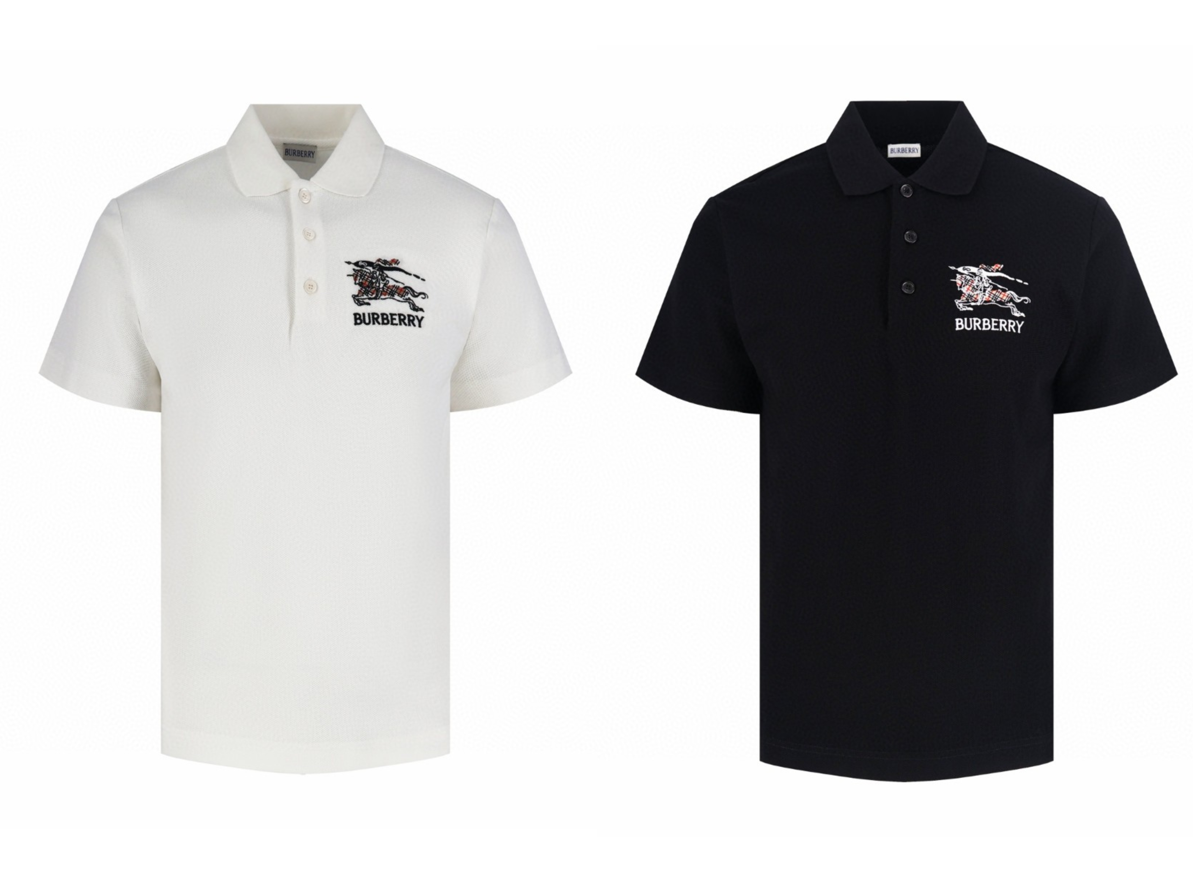 Burberry 巴宝莉 战马格纹刺绣Polo衫 短袖 T恤 夏季 白色 黑色 A2 81219661