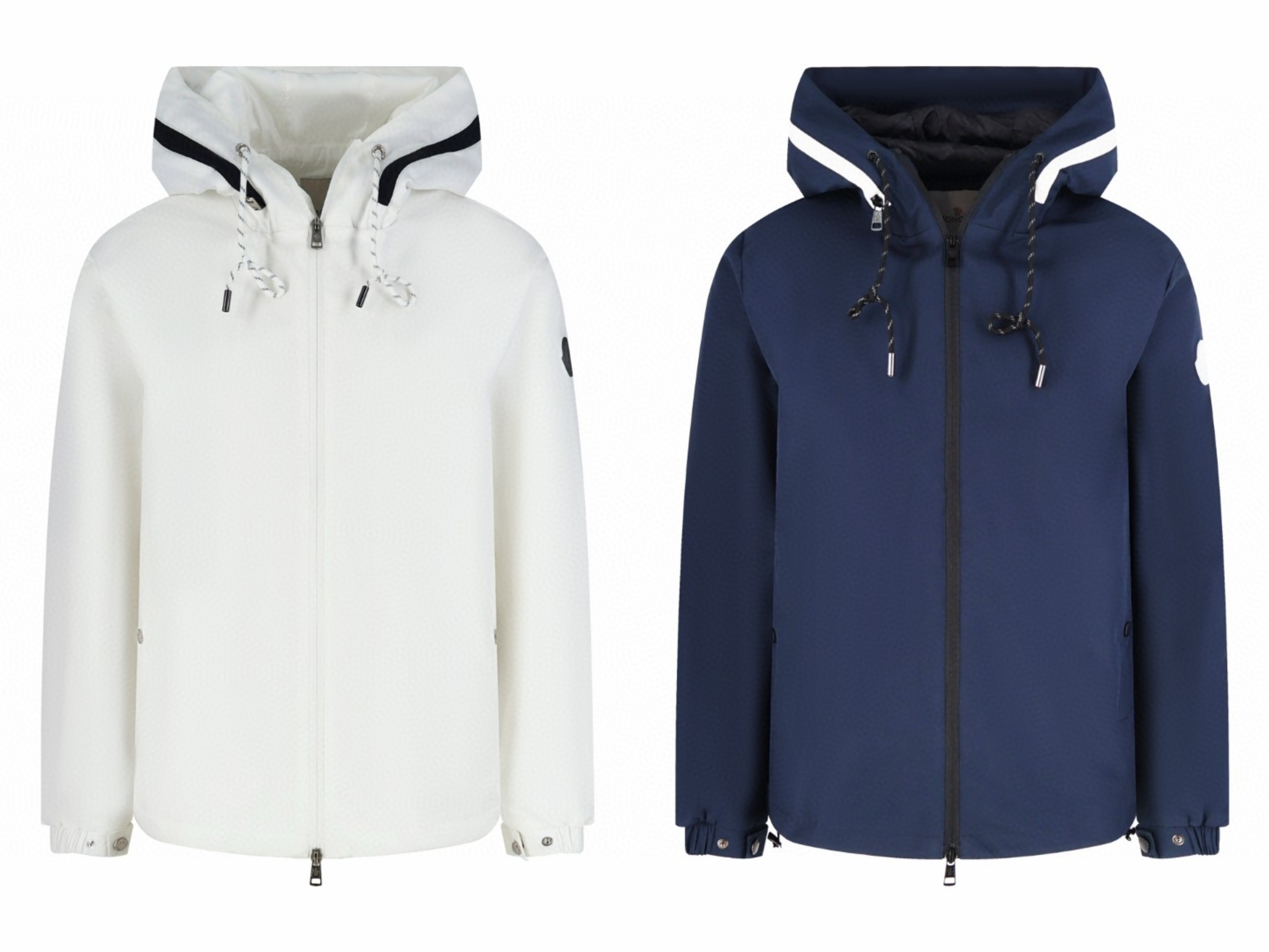 Moncler 蒙口 功能户外连帽冲锋衣 夹克 外套 白色 蓝色 B5 H10911A00050549ML040